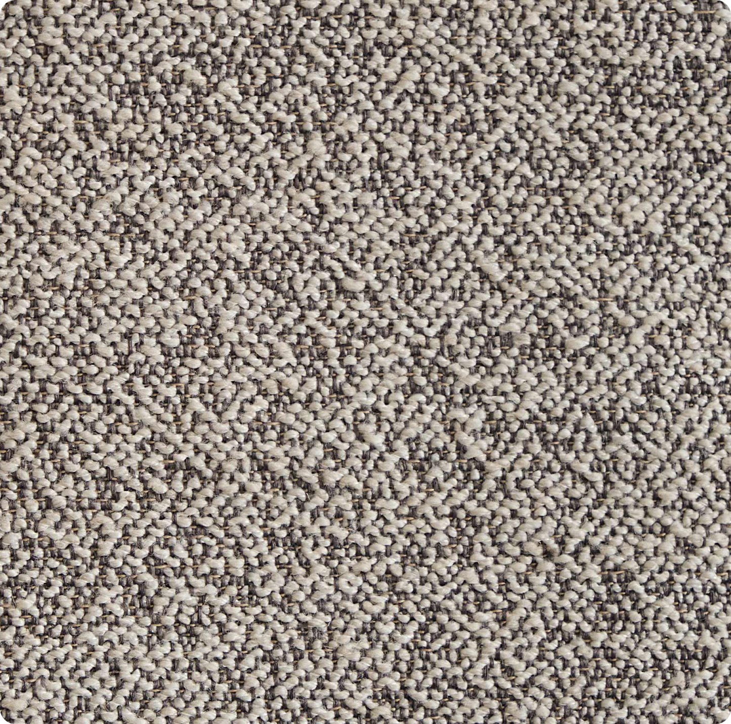 A textured fabric with a light beige base and darker grey flecks, creating a subtly patterned surface.