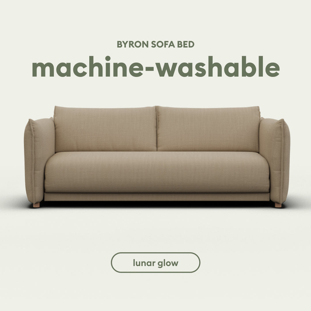 convertible Byron sofa bed in Lunar Glow