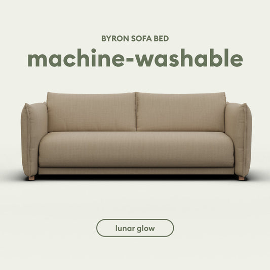 convertible Byron sofa bed in Lunar Glow