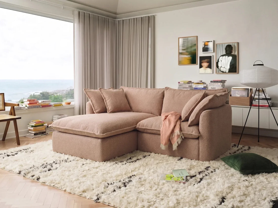 brown modern sectional sofa