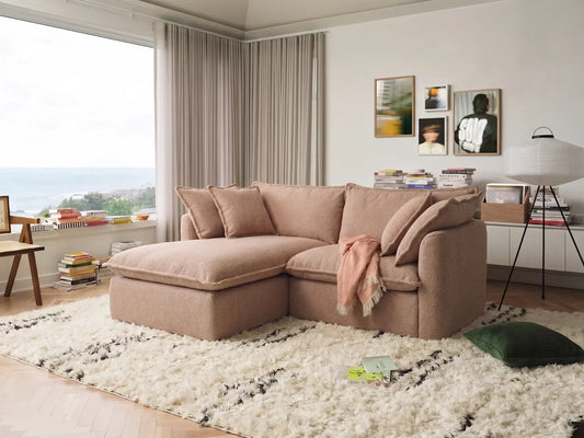 brown modern sectional sofa