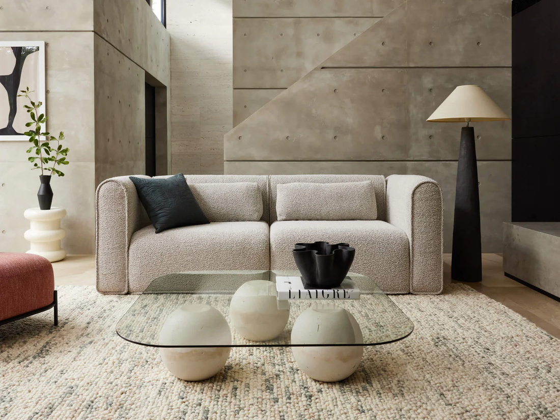  Modern sofa in a cozy living room