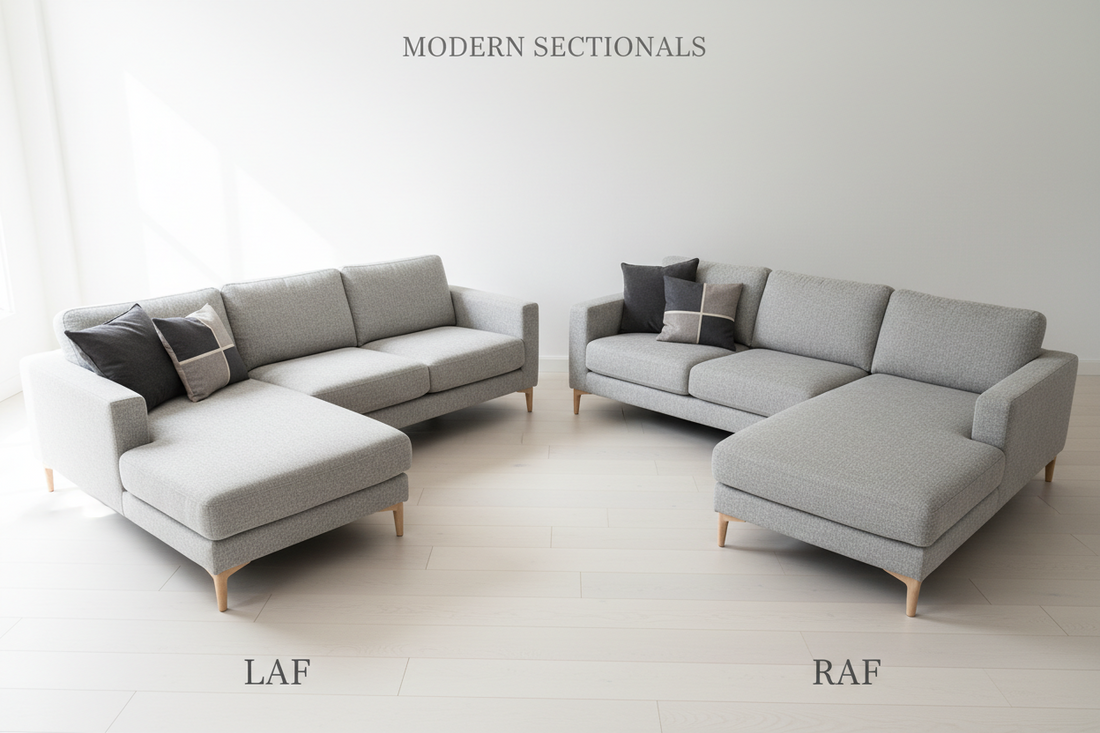 Left vs. Right-Facing Chaise: What LAF & RAF Mean