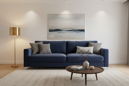 Navy Sofa Living Room Ideas: 12 Looks & Color Pairings