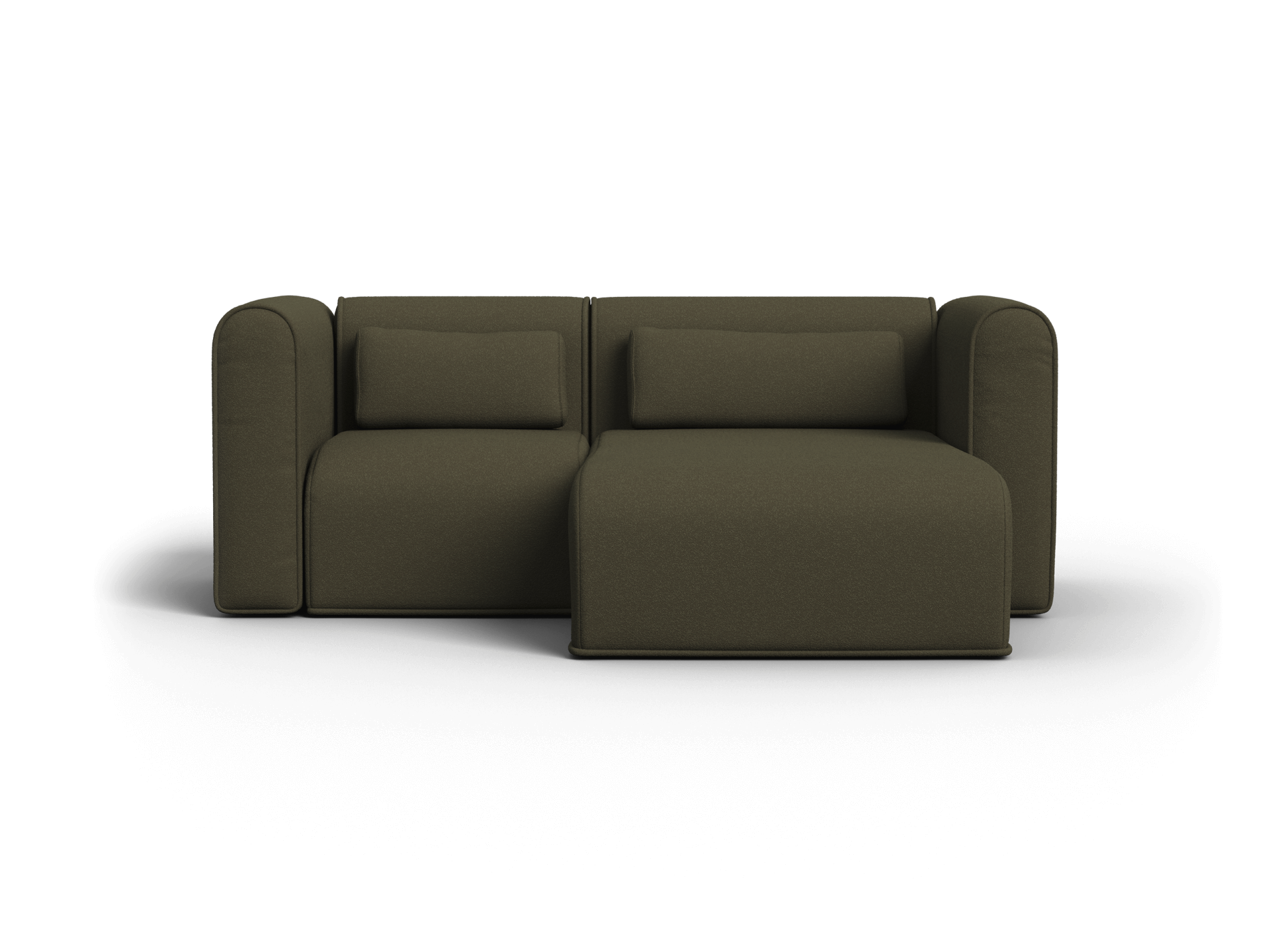 Bangalow Modular Sofa - Chaise - 2 Sections / Green Wattle / Regular