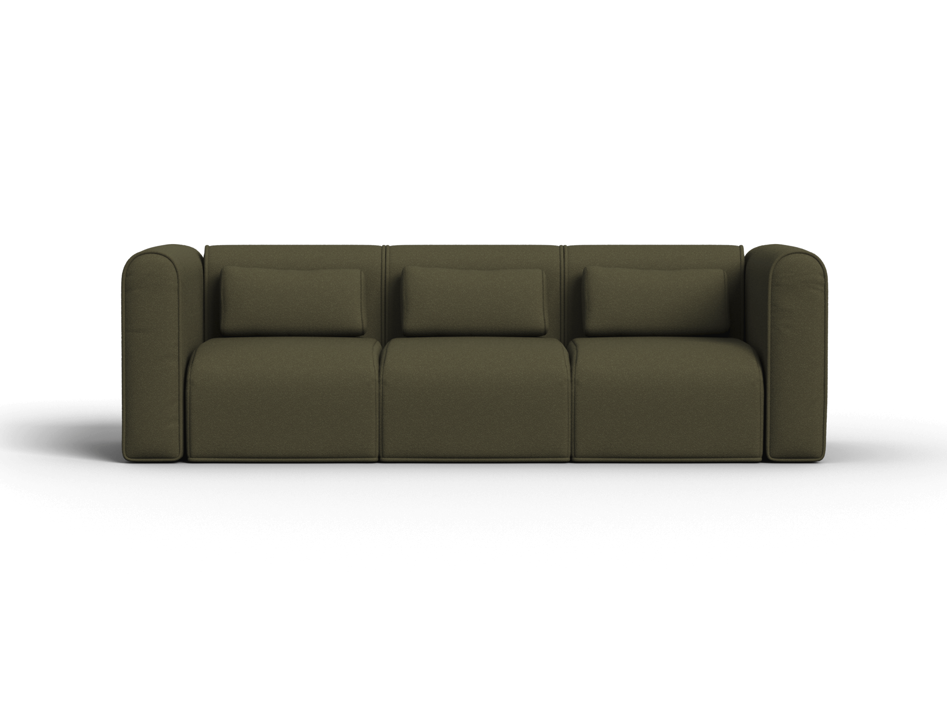 Bangalow Modular Sofa - 3 Sections / Green Wattle / Regular