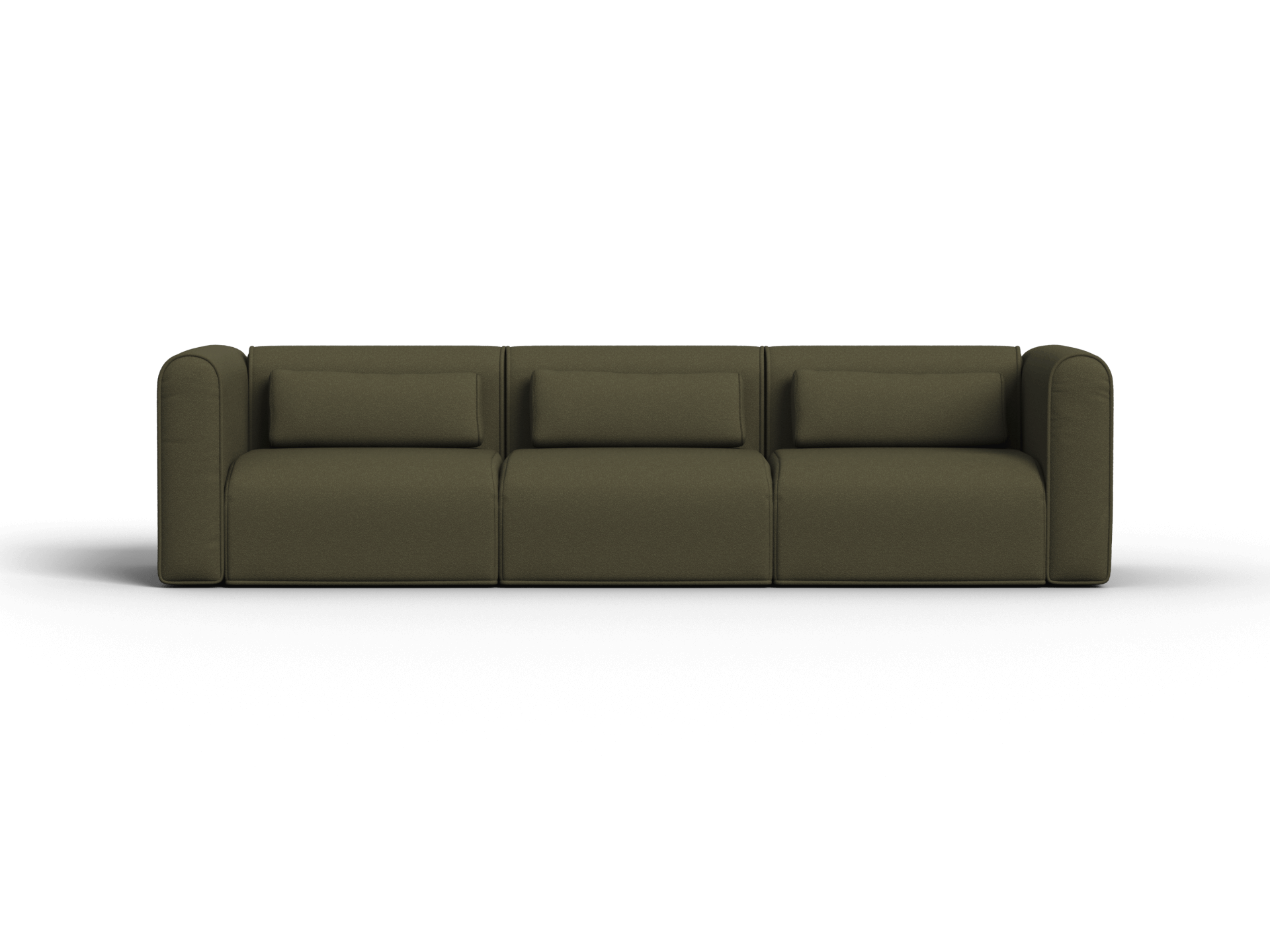 Bangalow Modular Sofa - Extra Wide / Sofa / 3 Sections / Green Wattle
