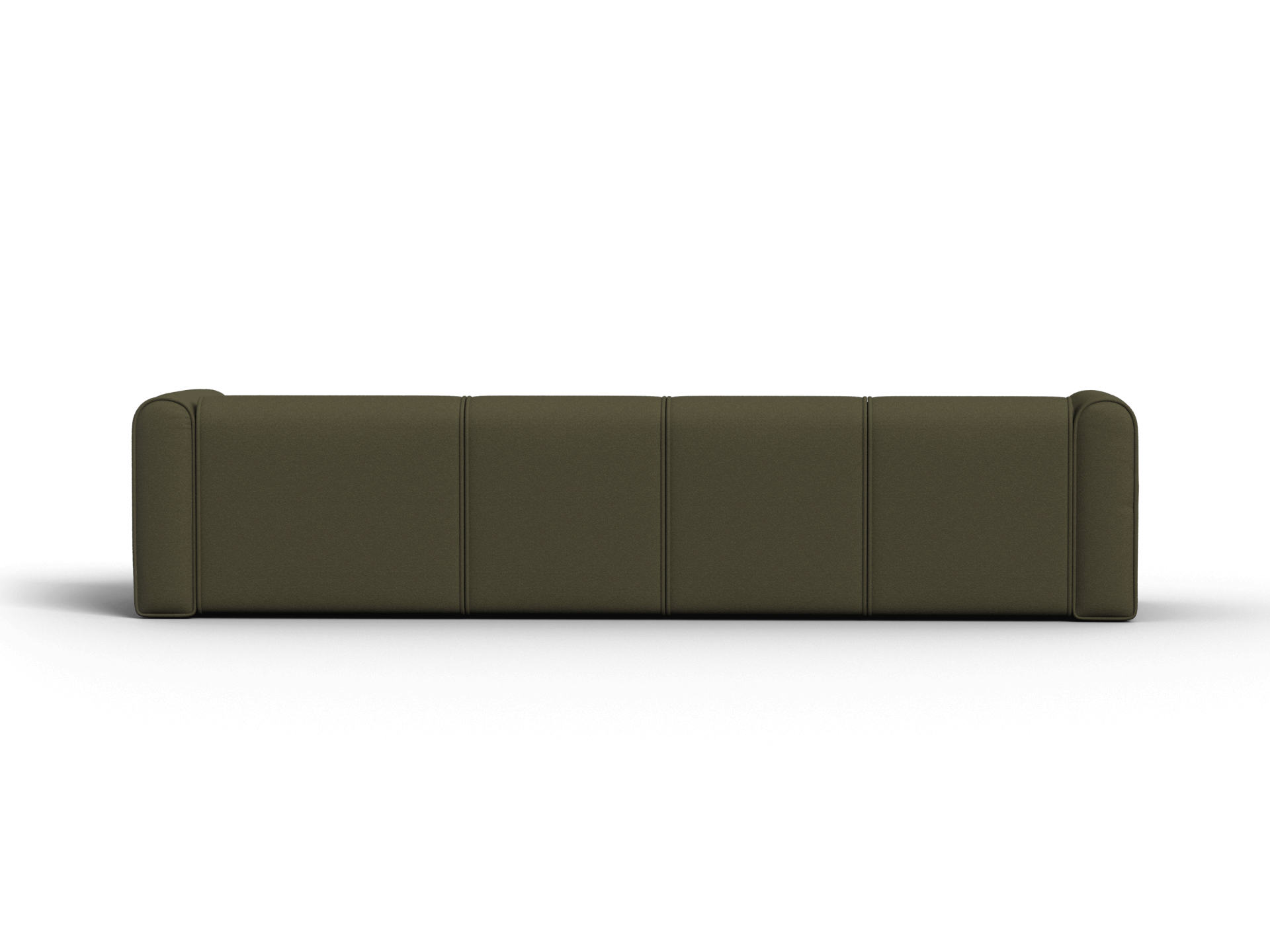 Bangalow Modular Sofa - Chaise - 4 Sections with 2 Chaises / Green Wattle / Regular