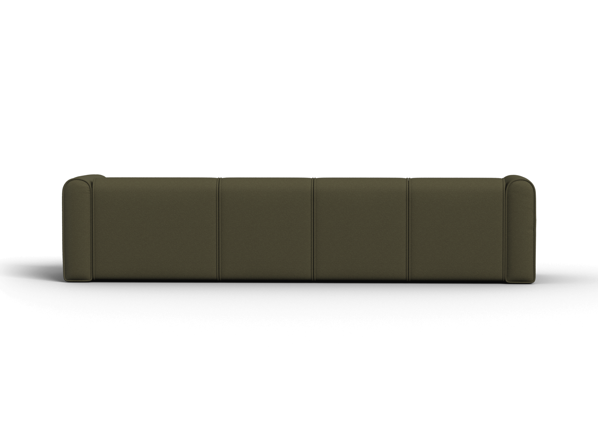 Bangalow Modular Sofa - Chaise - 4 Sections / Green Wattle / Regular