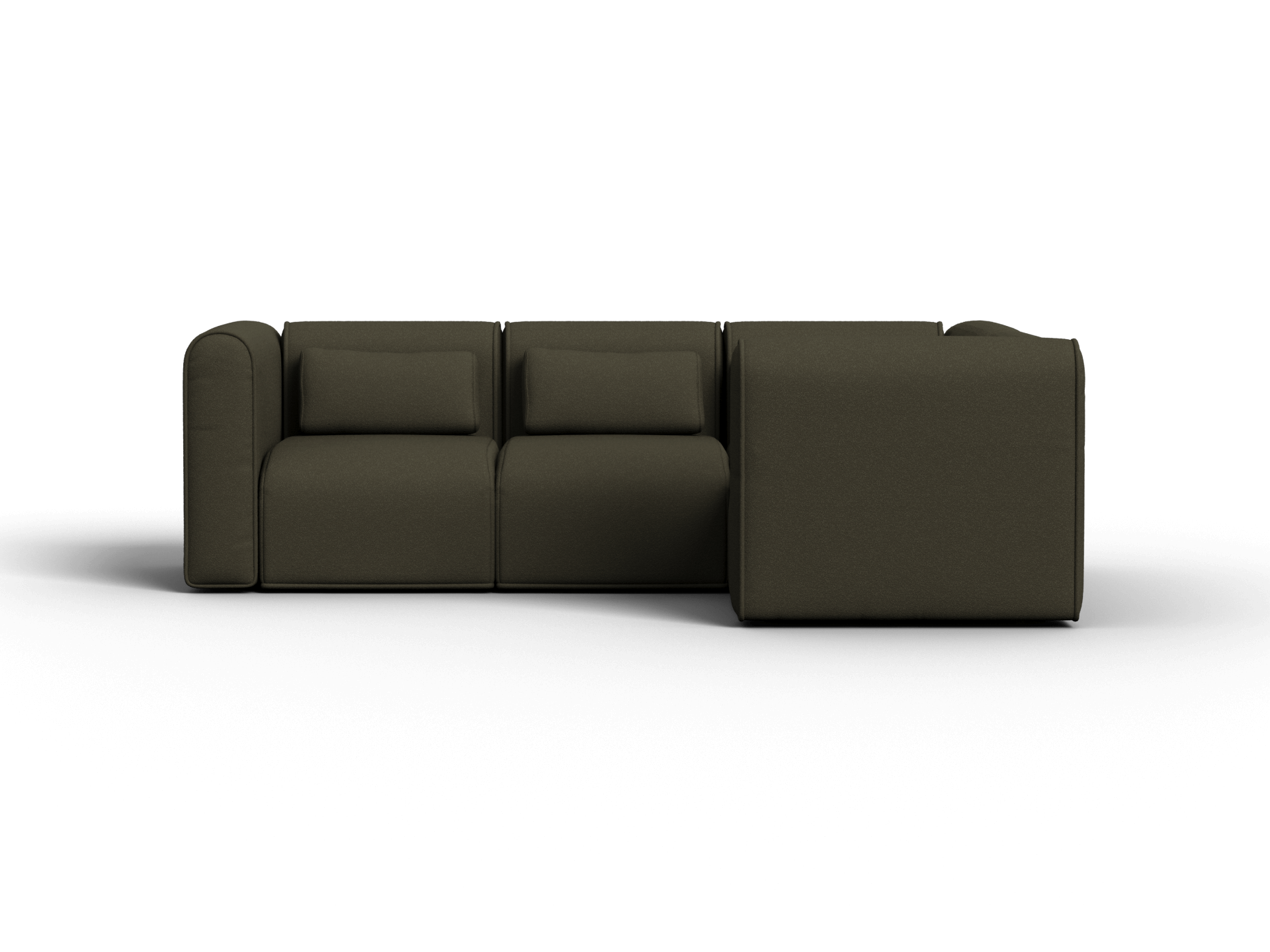 Bangalow Modular Sofa - Corner - 4 Sections / Green Wattle / Regular