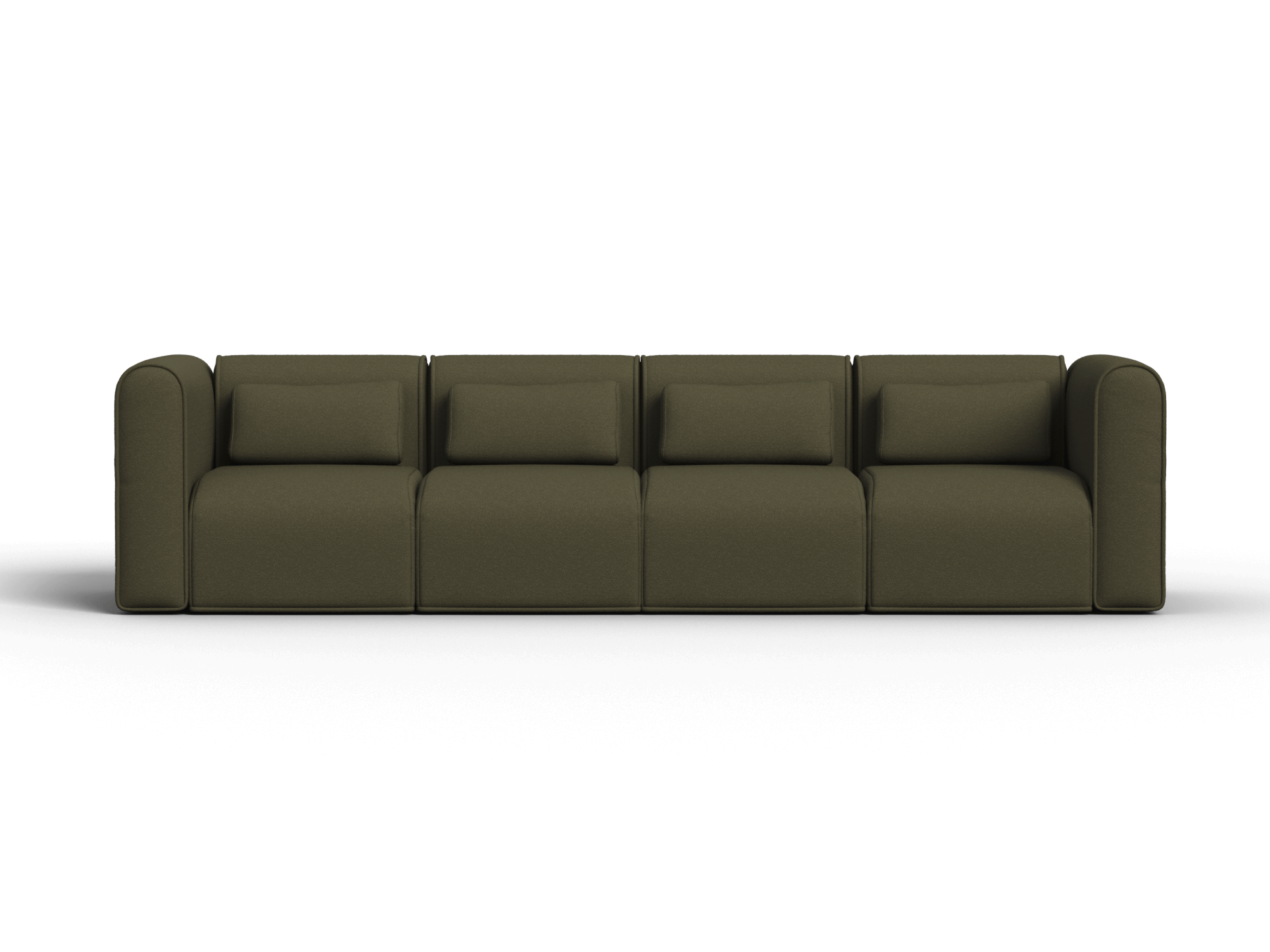 Bangalow Modular Sofa - 4 Sections / Green Wattle / Regular