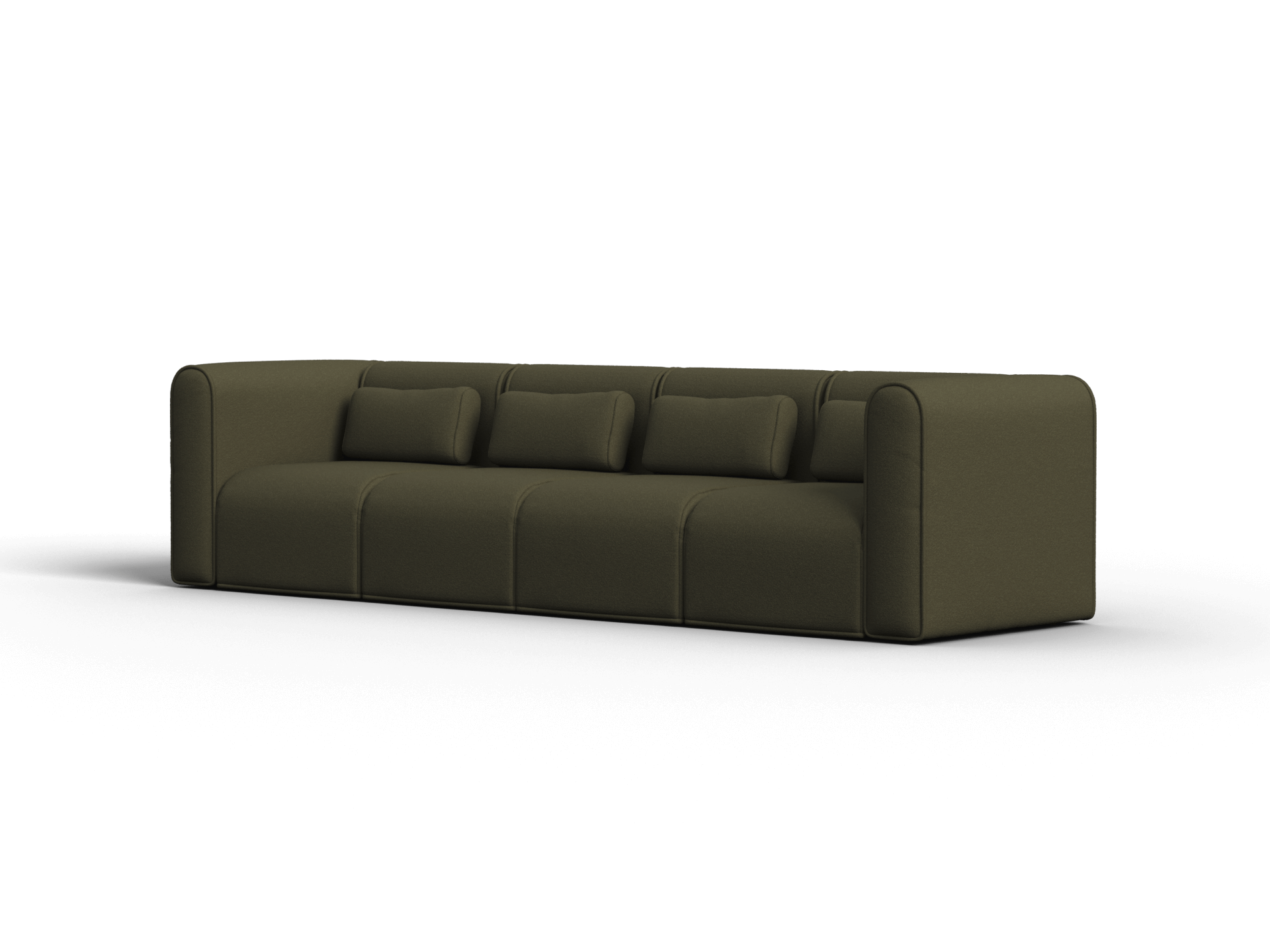 Bangalow Modular Sofa - 4 Sections / Green Wattle / Regular