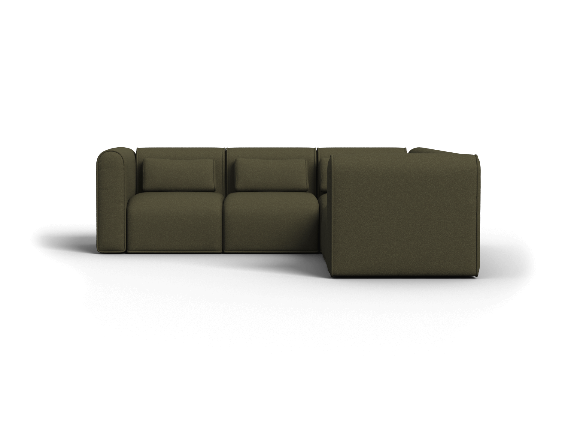 Bangalow Modular Sofa - Corner - 5 Sections / Green Wattle / Regular