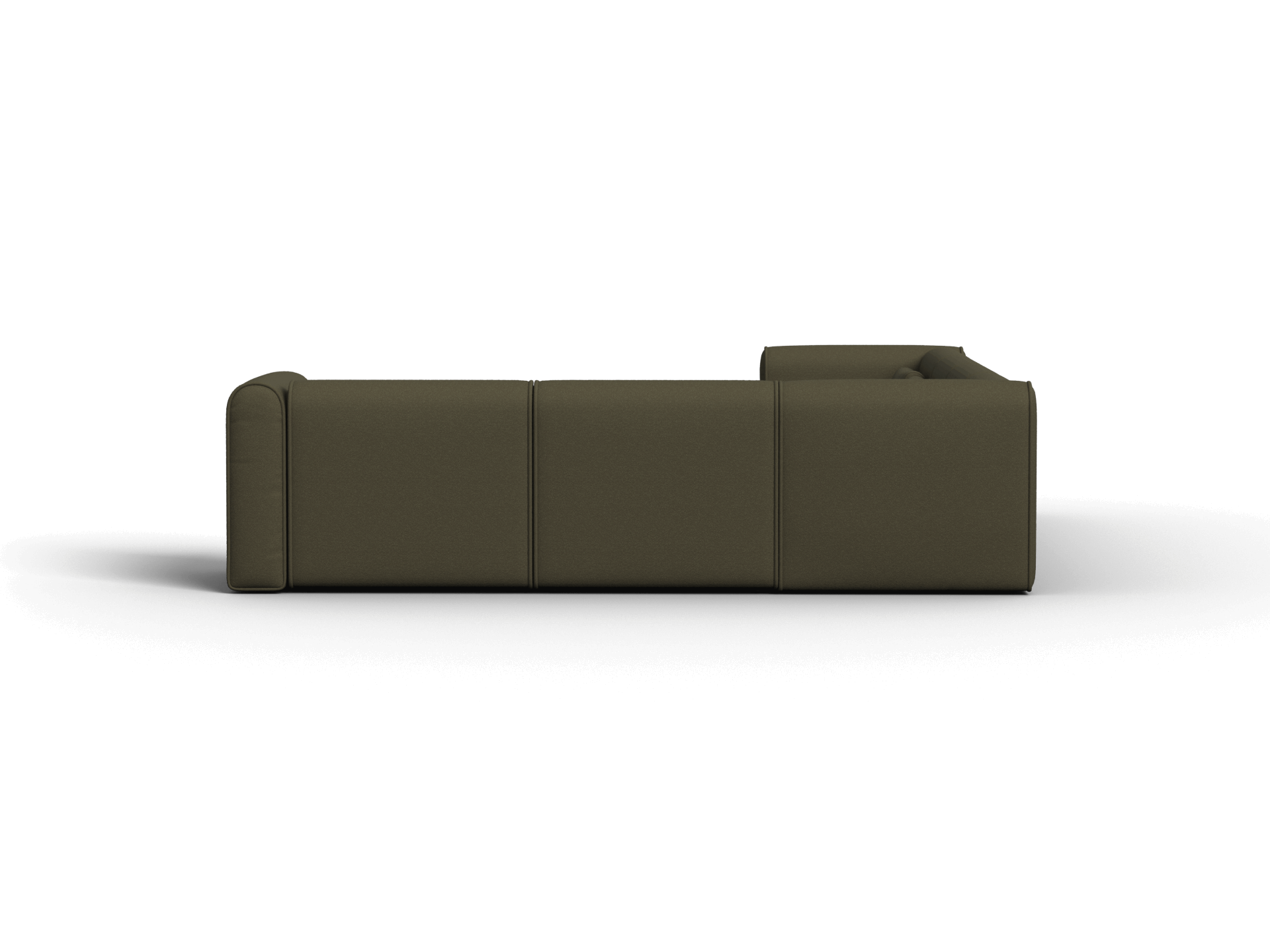 Bangalow Modular Sofa - Corner - 6 Sections with Chaise / Green Wattle / Extra Wide