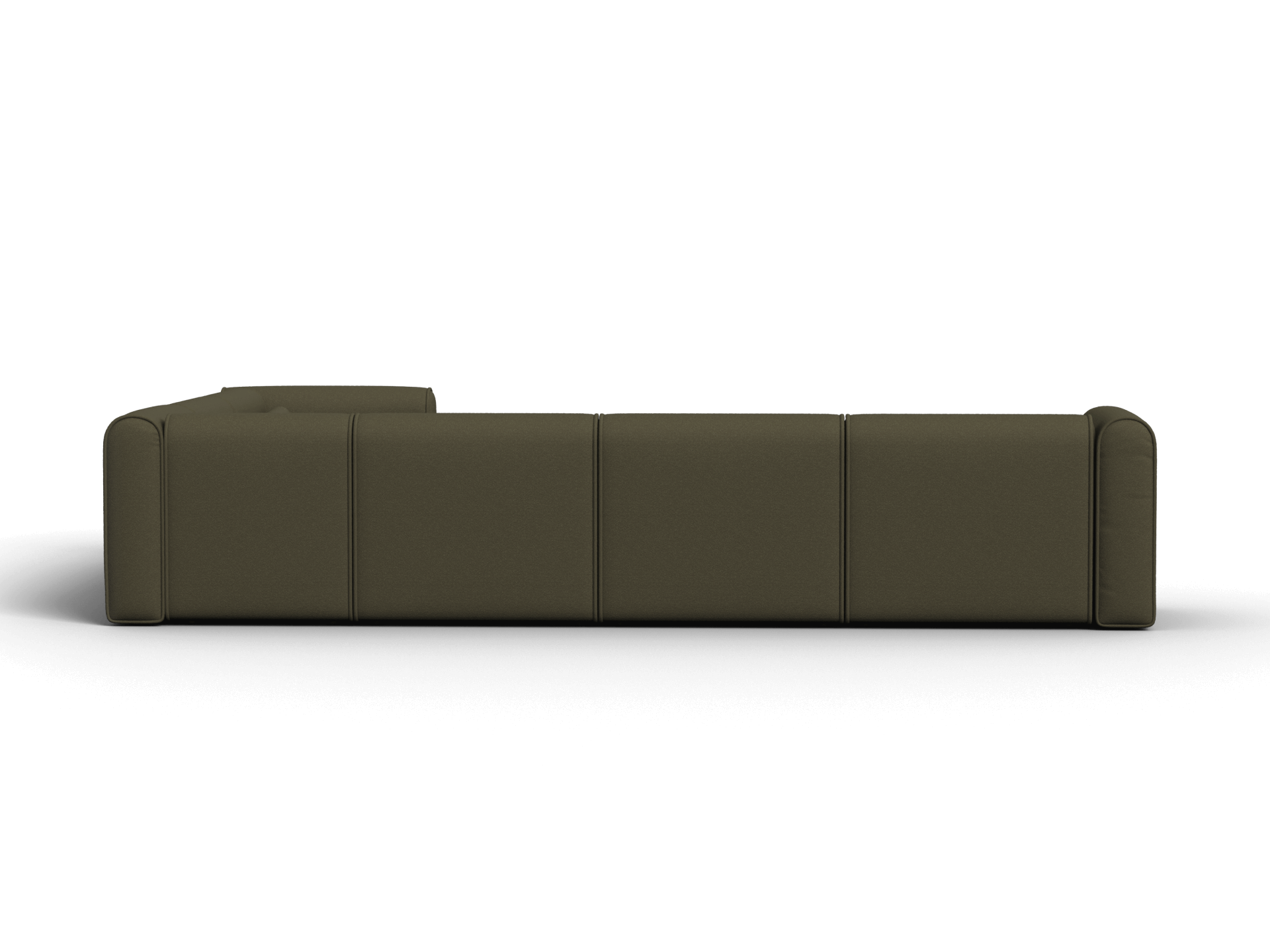 Bangalow Modular Sofa - Corner - 6 Sections / Green Wattle / Extra Wide
