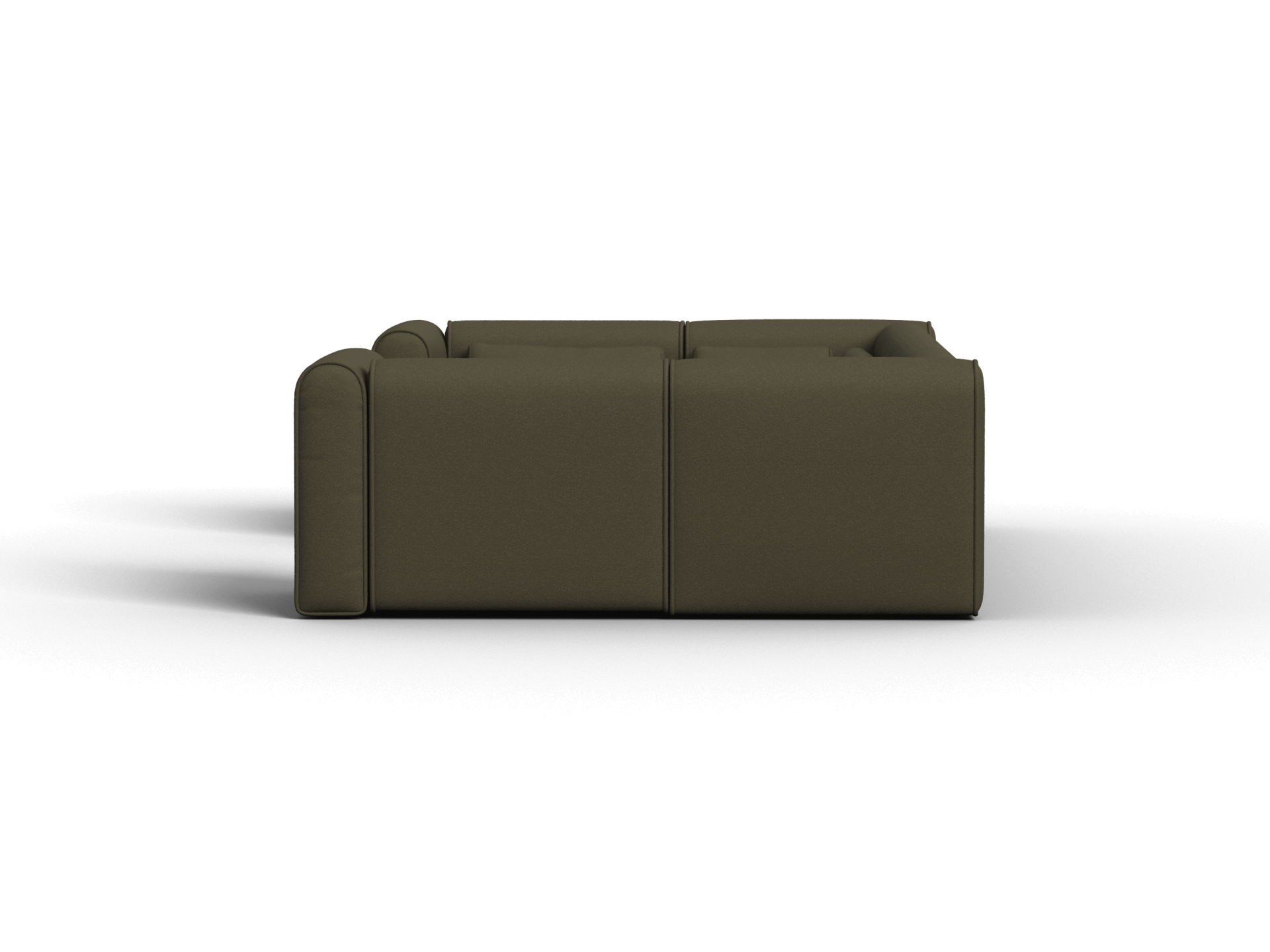Bangalow Modular Sofa - U Shape - 6 Sections / Green Wattle / Extra Wide