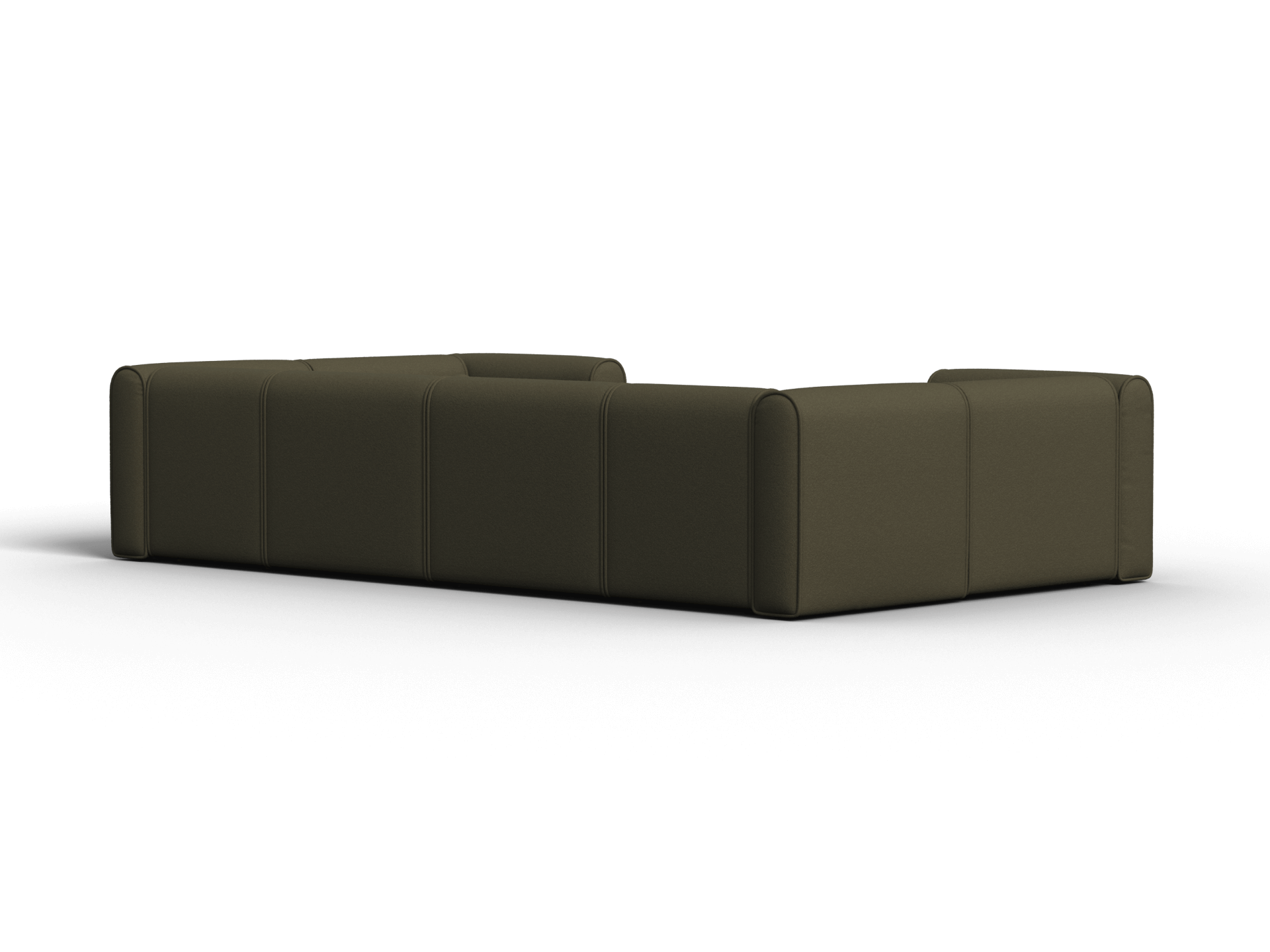 Bangalow Modular Sofa - U Shape - 6 Sections / Green Wattle / Extra Wide