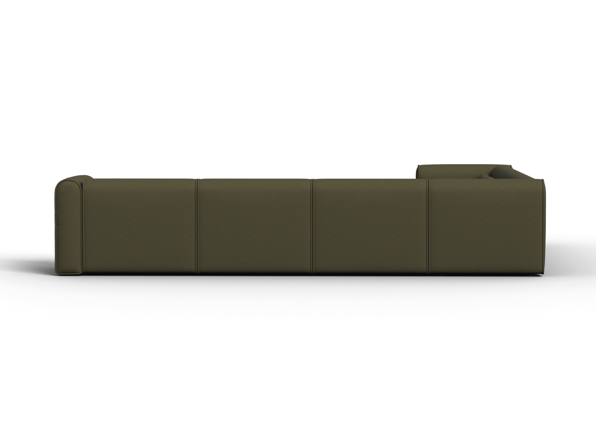 Bangalow Modular Sofa - Corner - 7 Sections / Green Wattle / Extra Wide