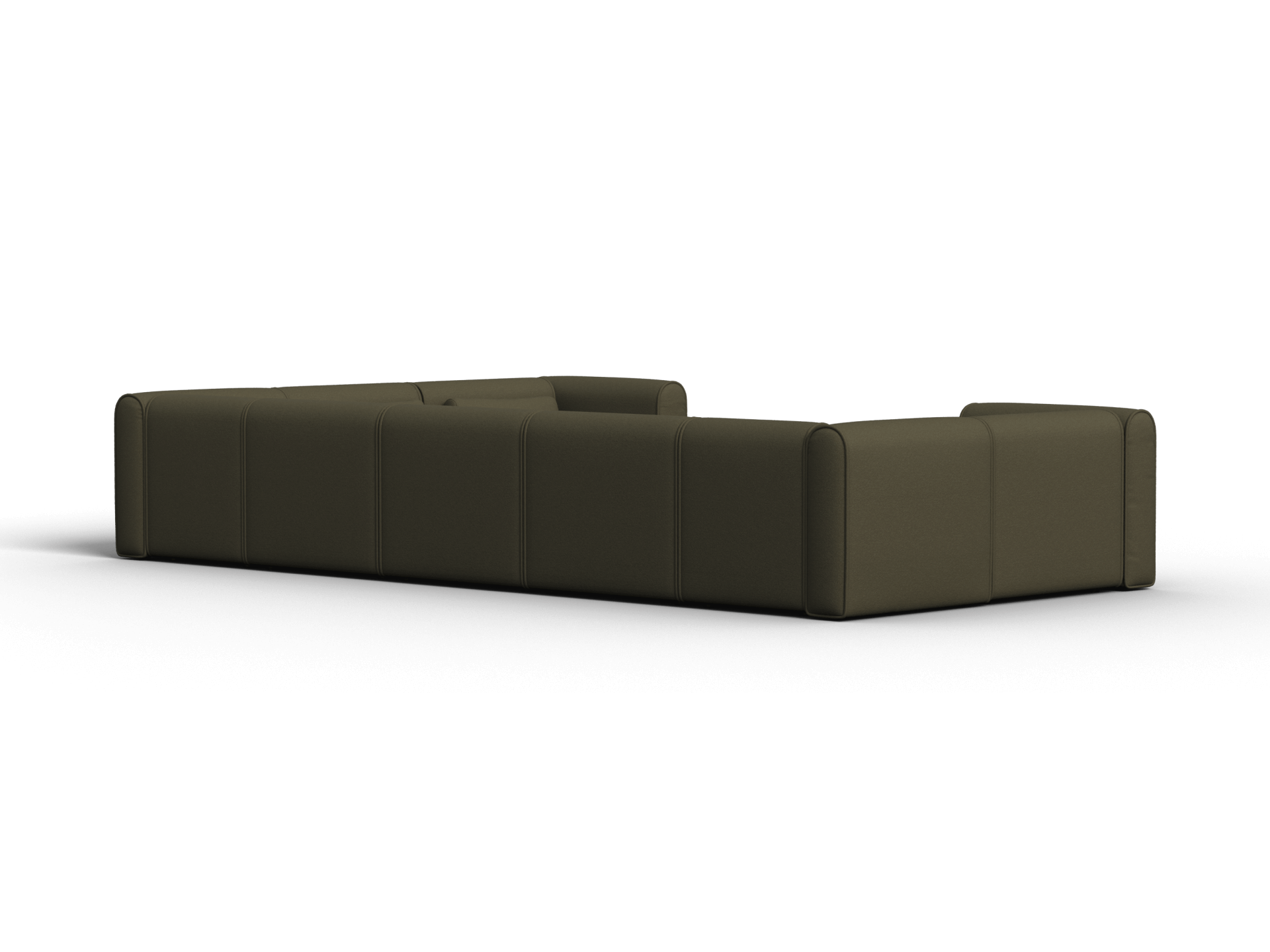 Bangalow Modular Sofa - U Shape - 8 Sections with Chaise / Green Wattle / Extra Wide