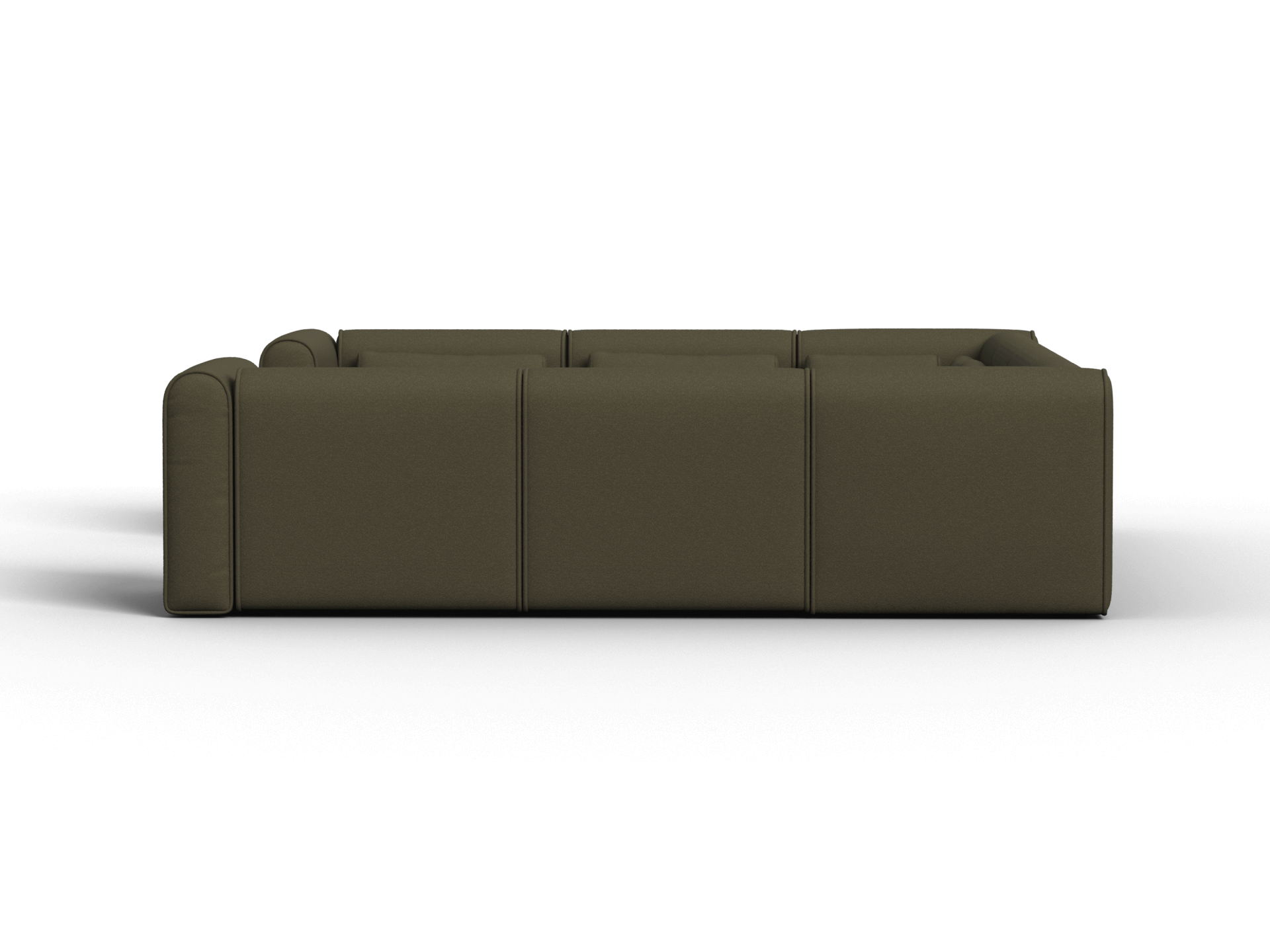 Bangalow Modular Sofa - U Shape - 8 Sections / Green Wattle / Extra Wide