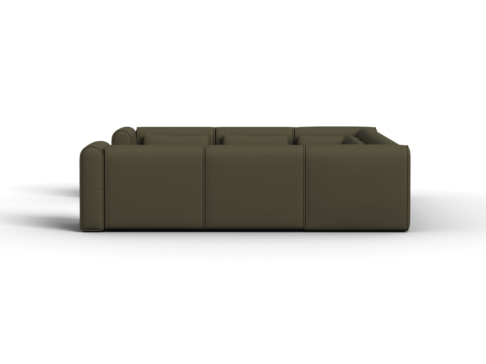 Bangalow Modular Sofa - U Shape - 9 Sections / Green Wattle / Extra Wide