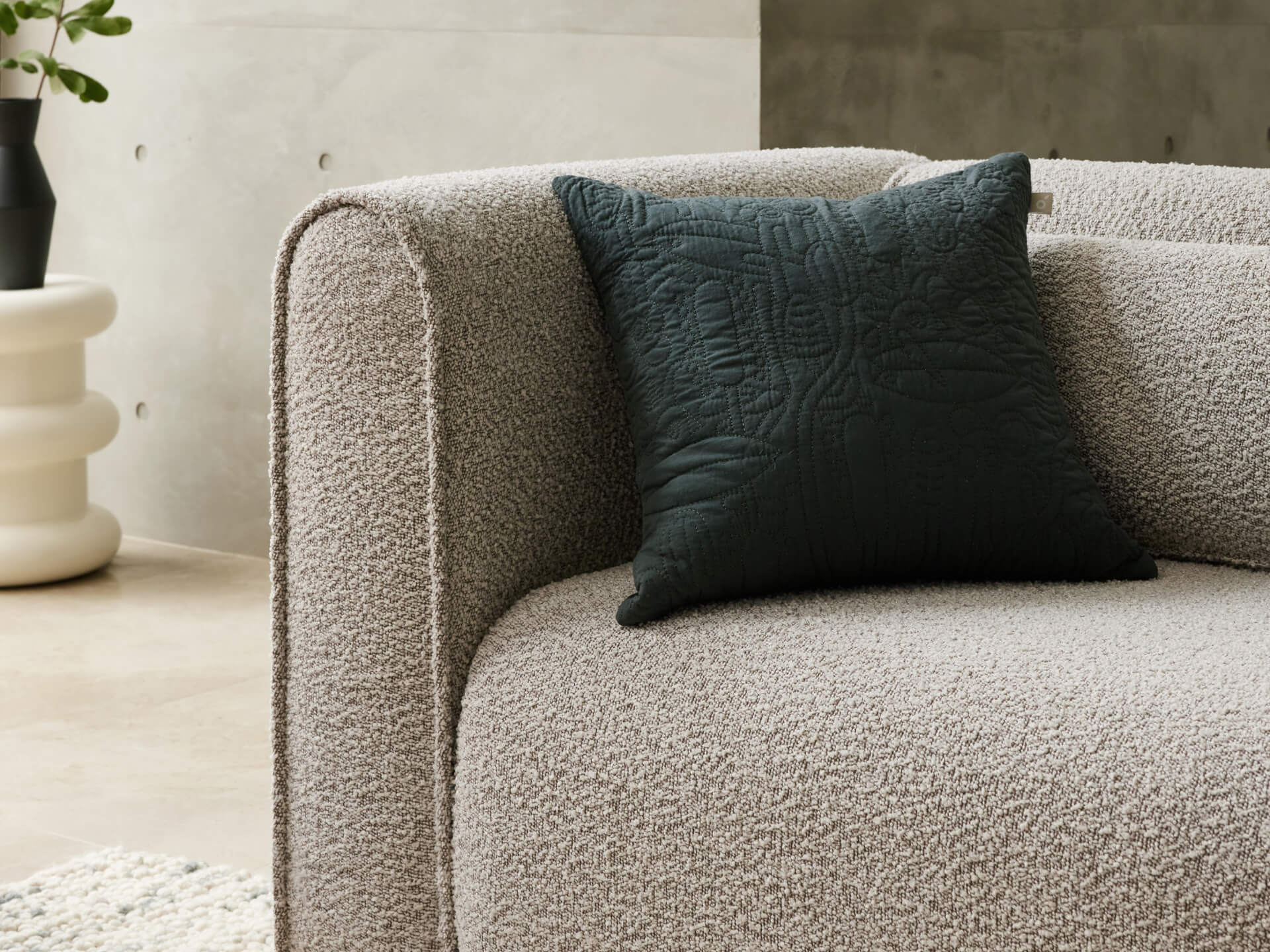 Bangalow Modular Sofa - 2 Sections / Limestone (Luxe) / Extra Wide