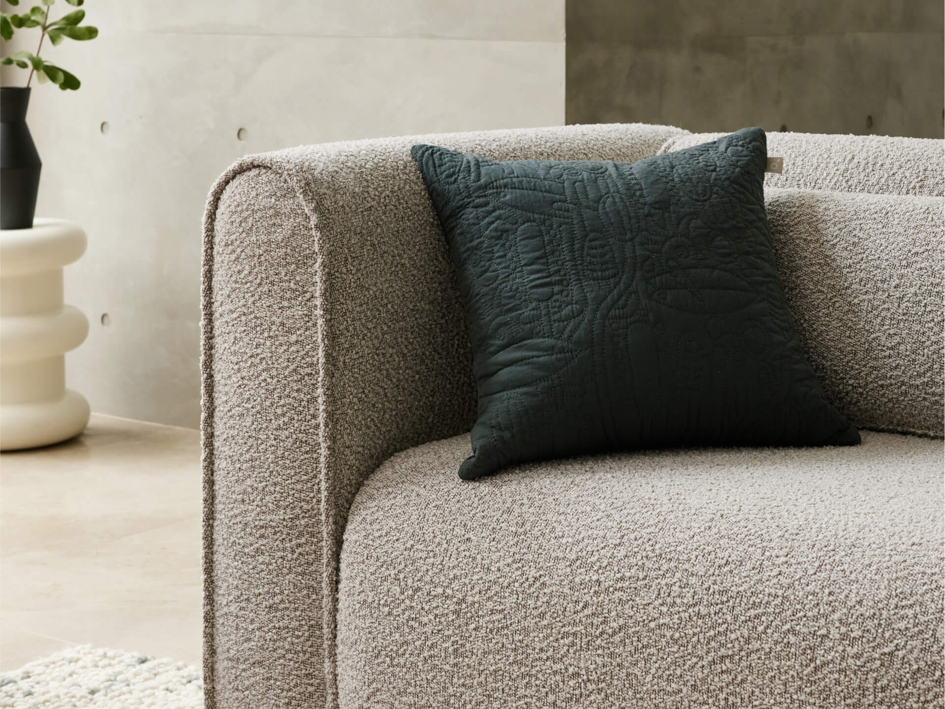 Bangalow Modular Sofa - 3 Sections / Limestone (Luxe) / Regular