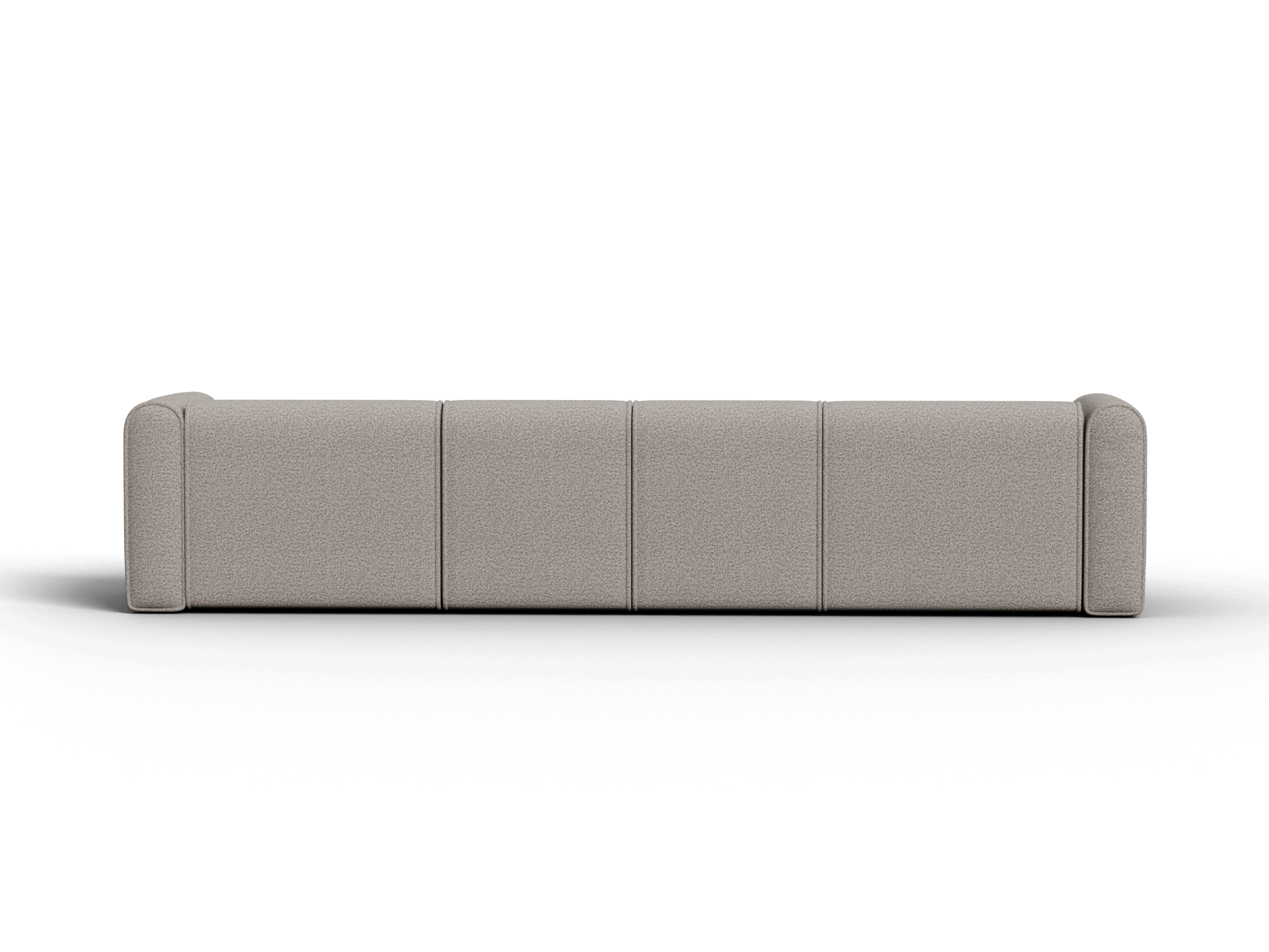 Bangalow Modular Sofa - Regular / Chaise / 4 Sections with 2 Chaises / Limestone (Luxe)