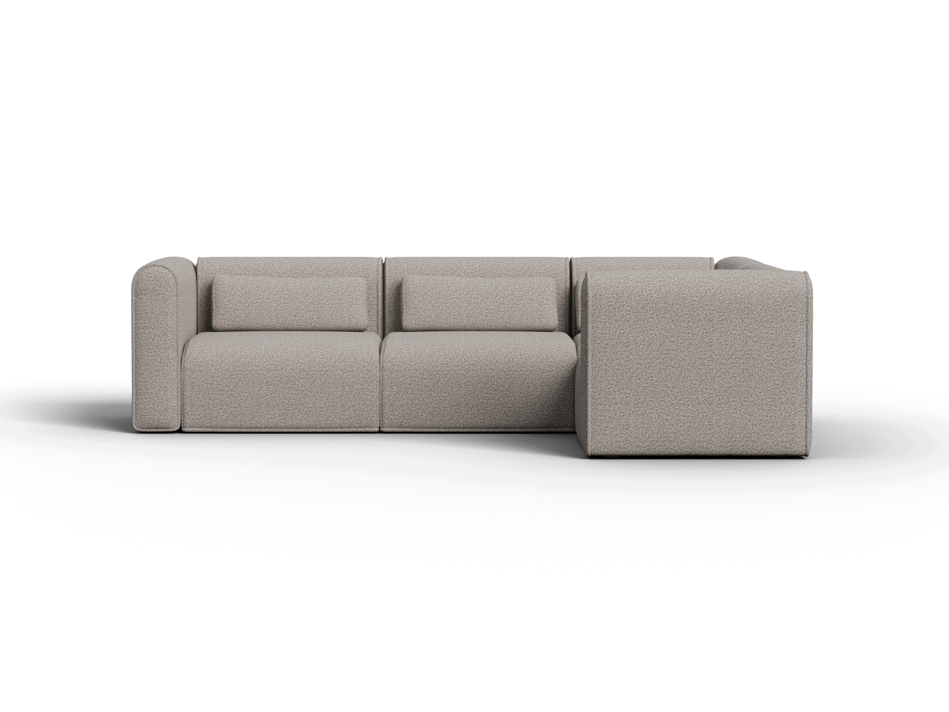 Bangalow Modular Sofa - Corner - 4 Sections / Limestone (Luxe) / Extra Wide