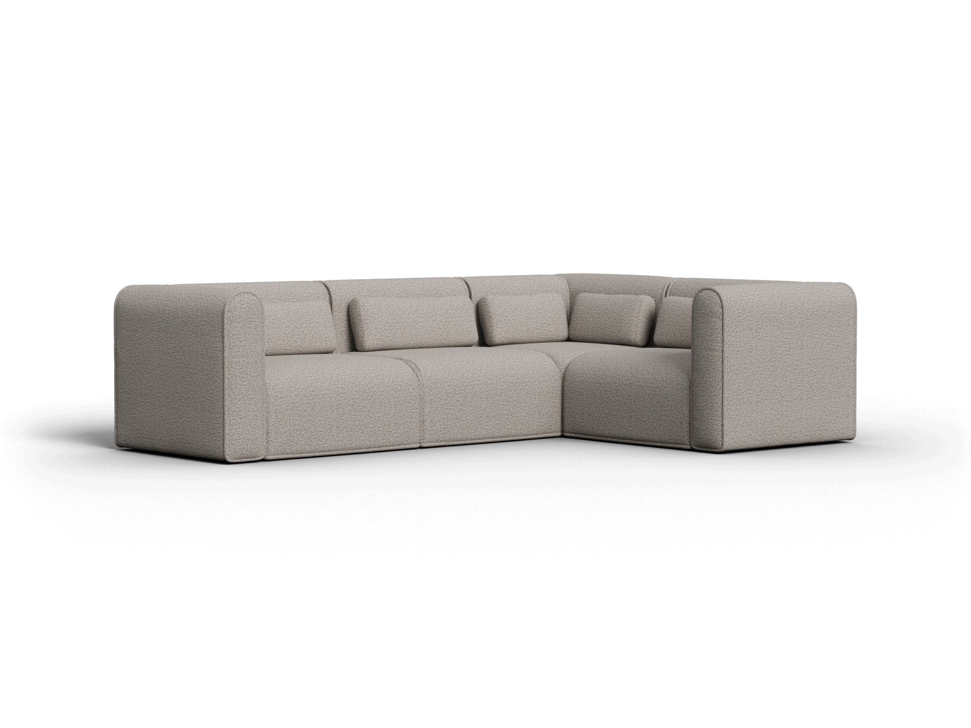 Bangalow Modular Sofa - Corner - 4 Sections / Limestone (Luxe) / Extra Wide