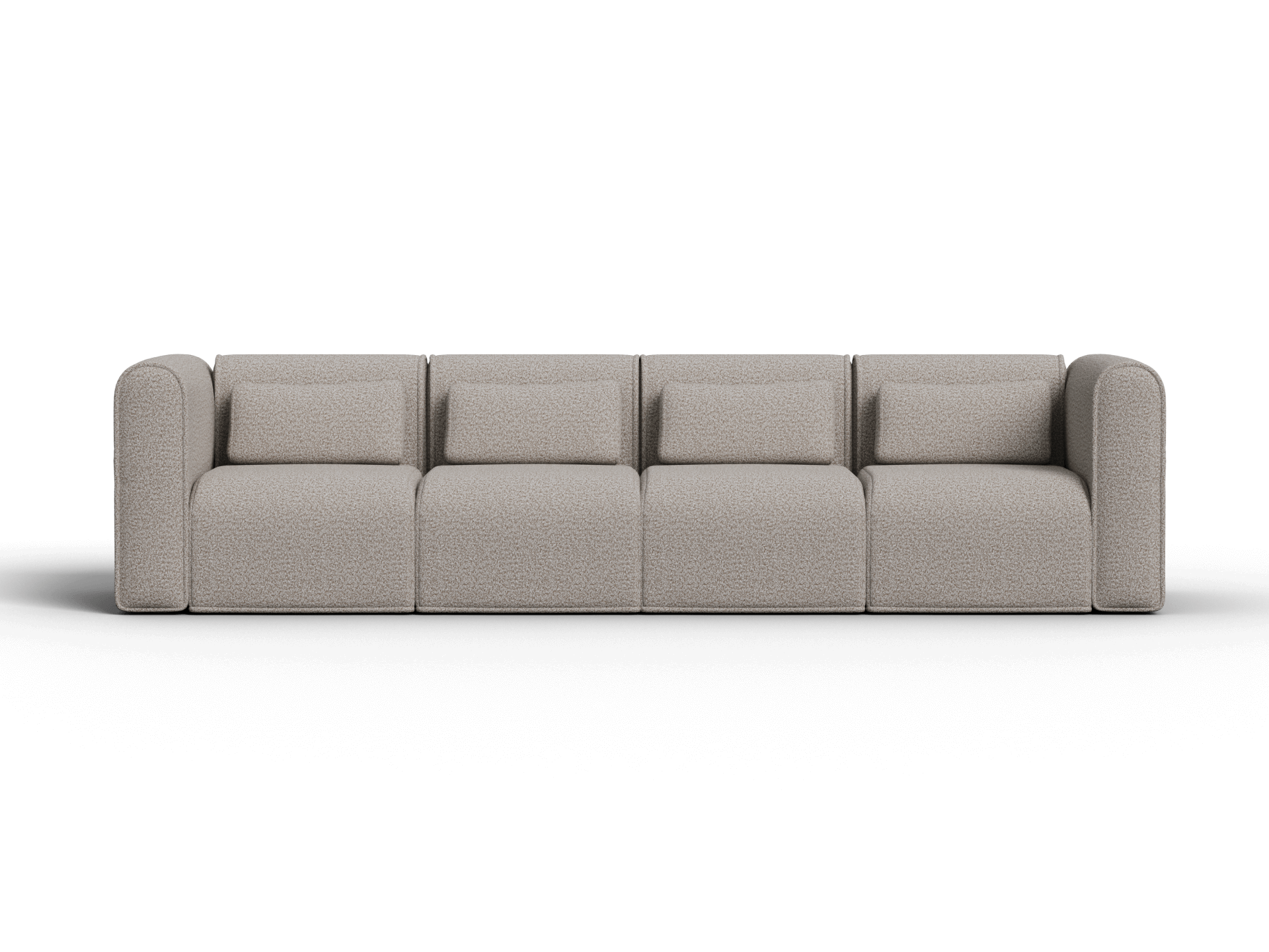 Bangalow Modular Sofa - 4 Sections / Limestone (Luxe) / Regular