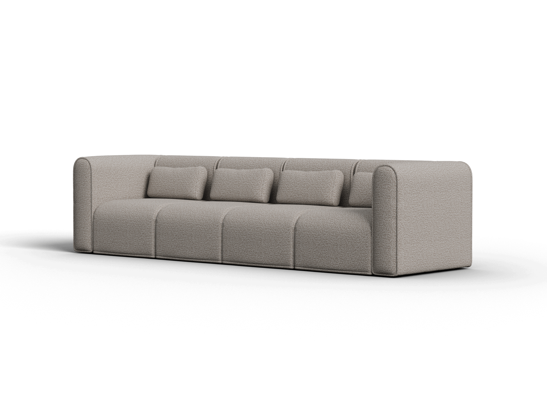 Bangalow Modular Sofa - 4 Sections / Limestone (Luxe) / Regular