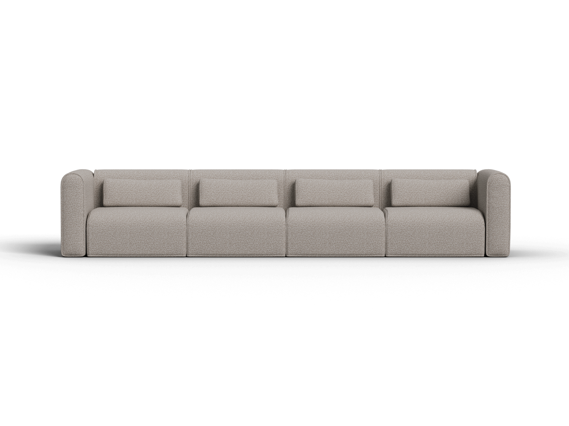 Bangalow Modular Sofa - 4 Sections / Limestone (Luxe) / Extra Wide