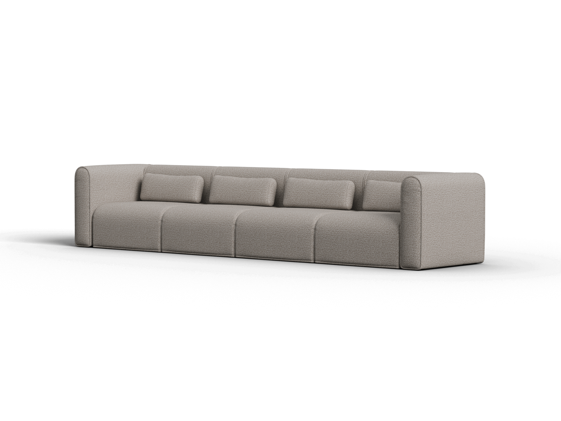 Bangalow Modular Sofa - 4 Sections / Limestone (Luxe) / Extra Wide
