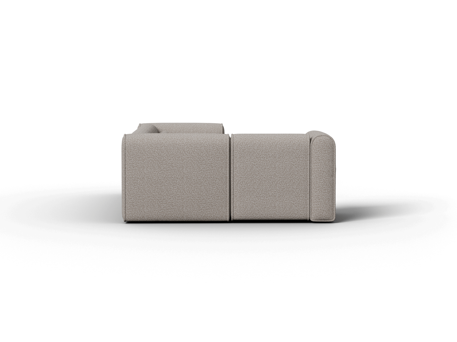 Bangalow Modular Sofa - Corner - 5 Sections with Chaise / Limestone (Luxe) / Regular