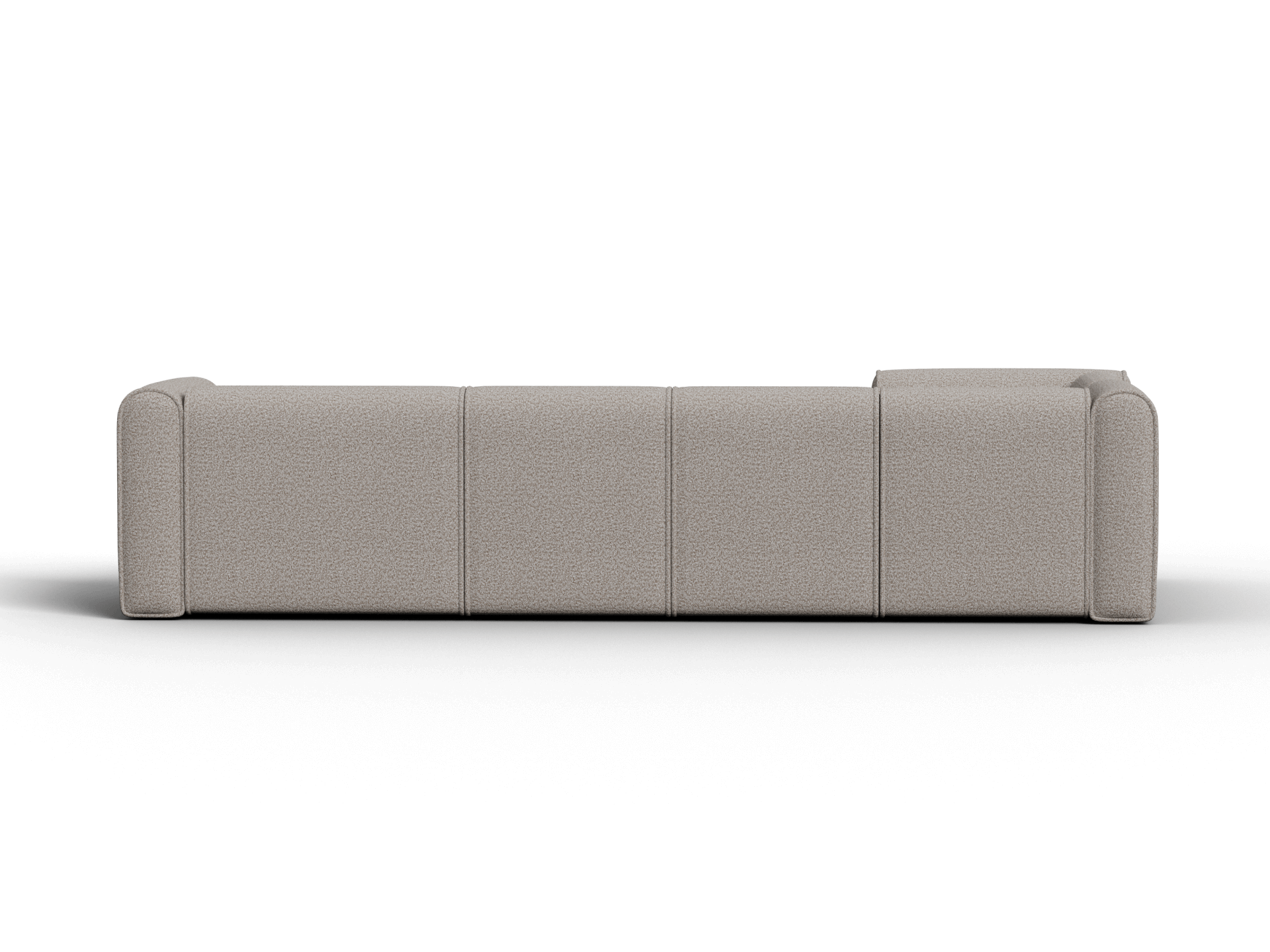 Bangalow Modular Sofa - Corner - 5 Sections with Chaise / Limestone (Luxe) / Regular