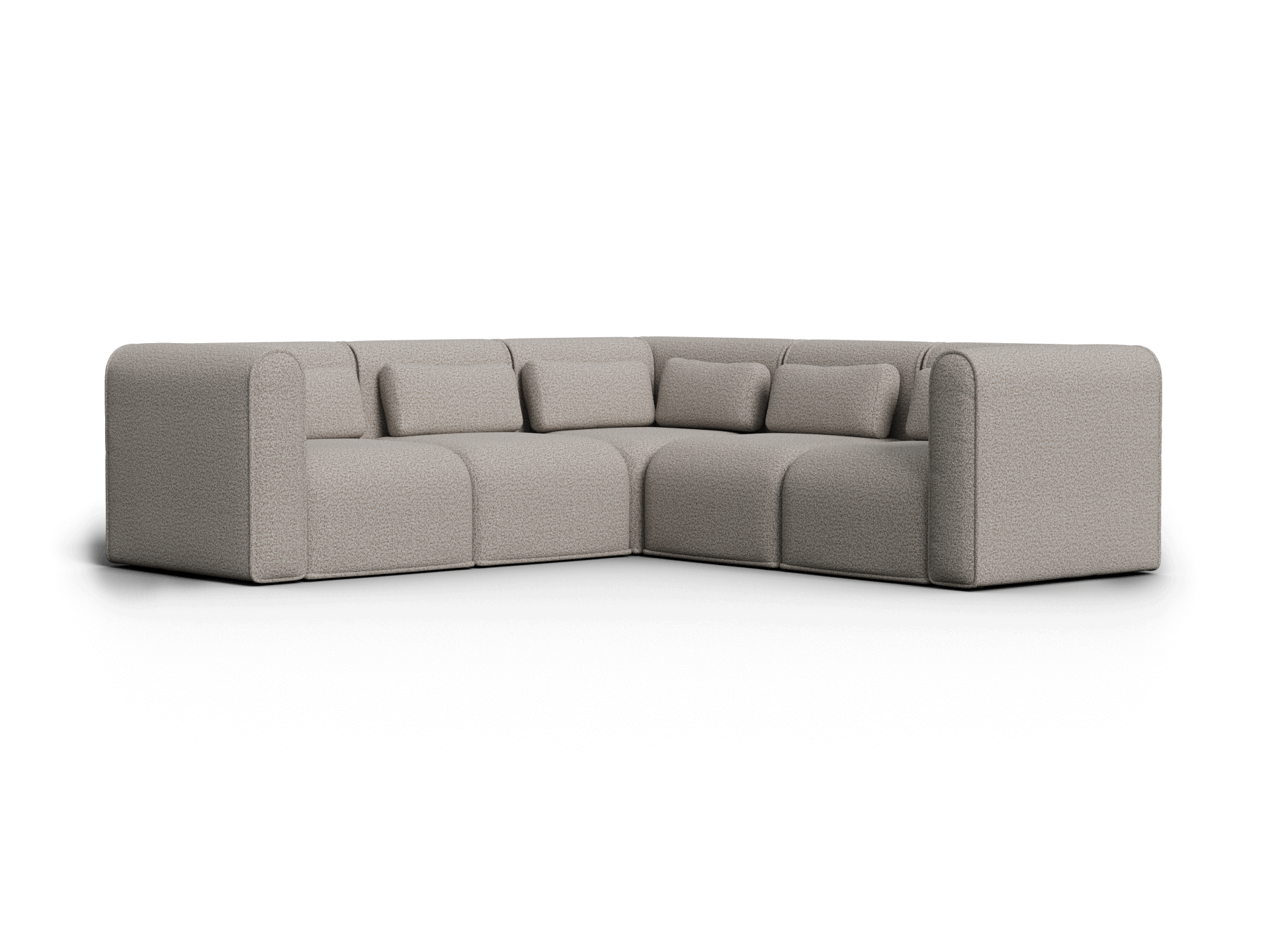Bangalow Modular Sofa - Corner - 5 Sections / Limestone (Luxe) / Regular