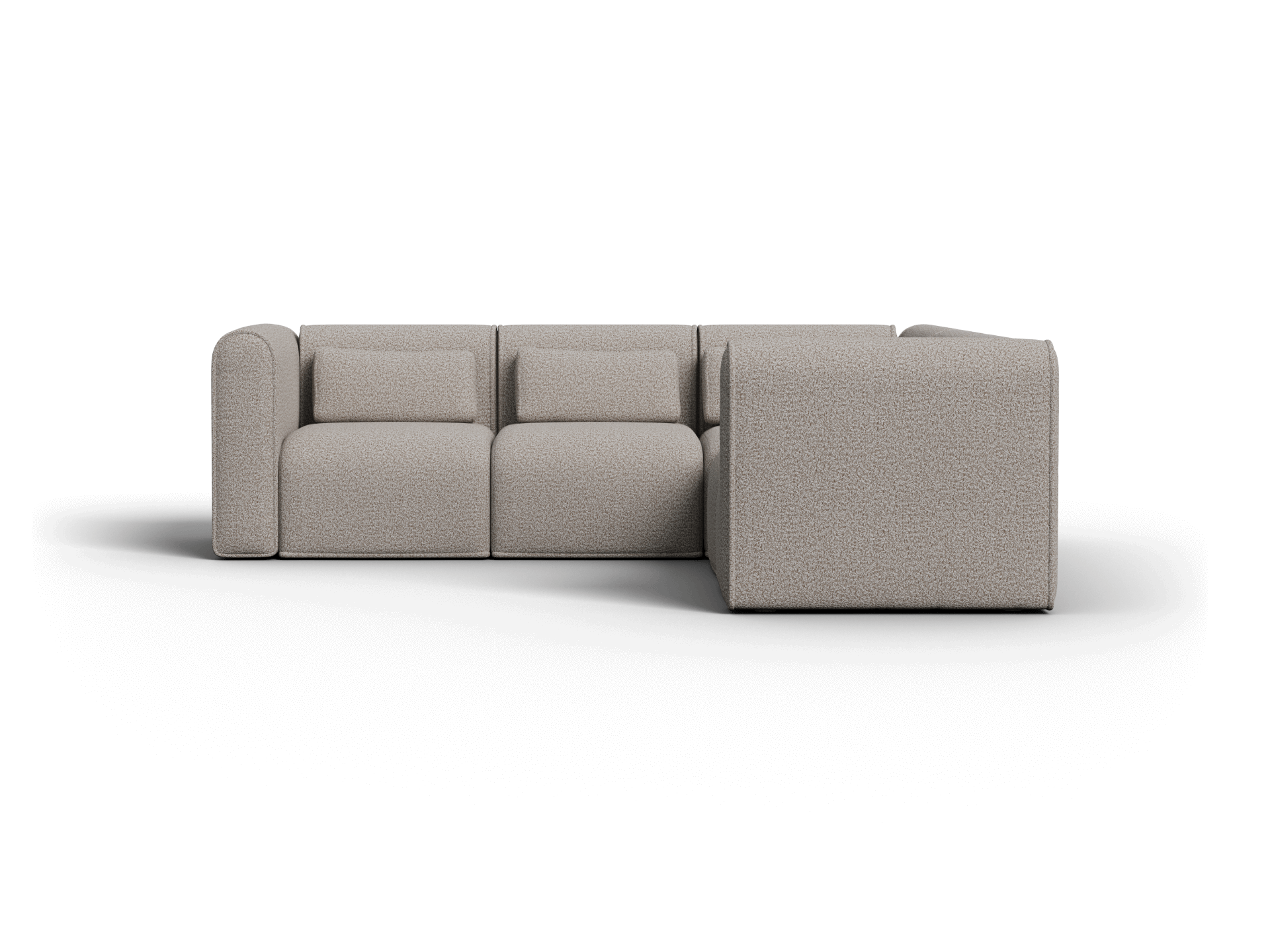 Bangalow Modular Sofa - Corner - 5 Sections / Limestone (Luxe) / Regular