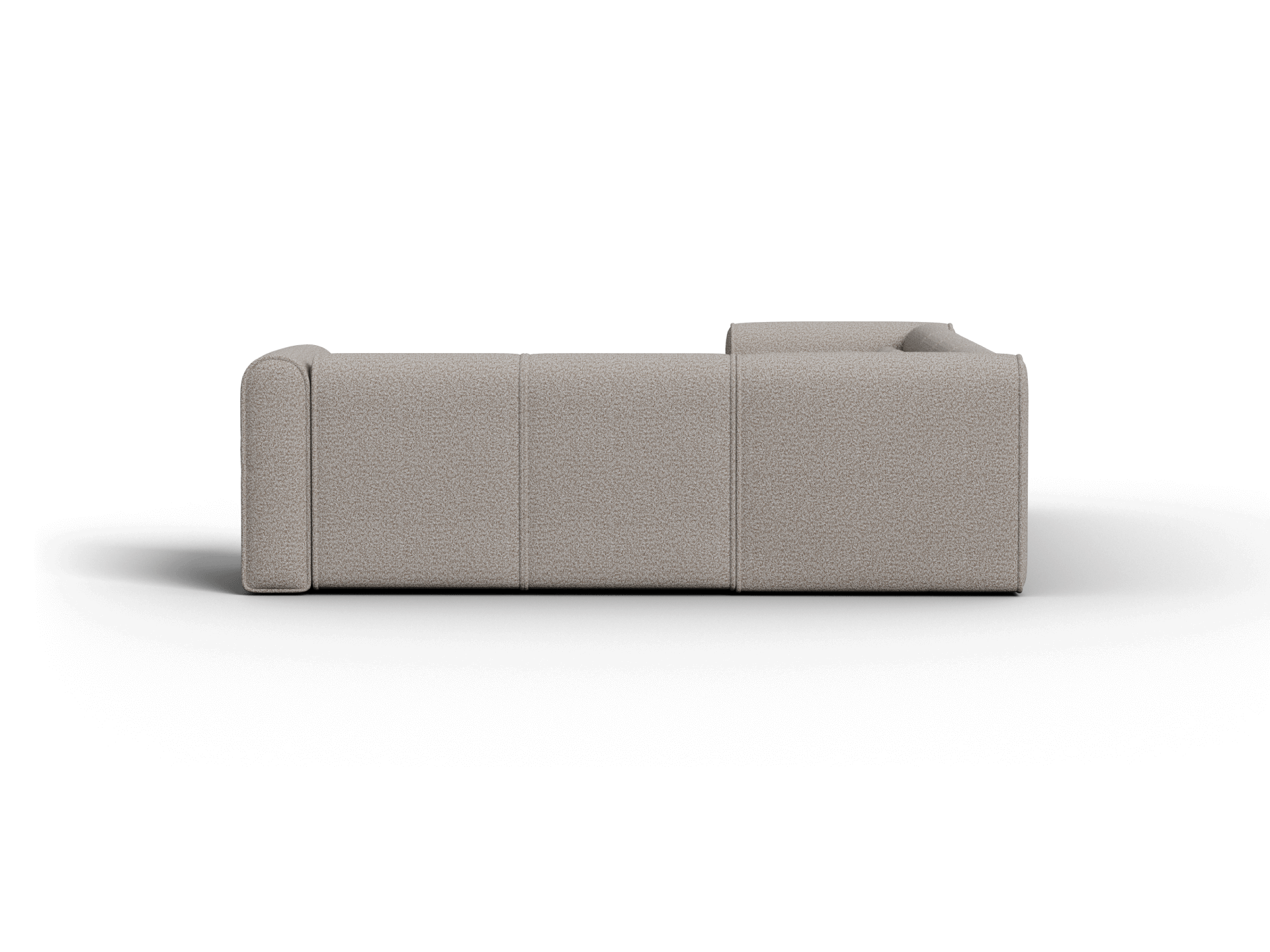Bangalow Modular Sofa - Corner - 6 Sections with Chaise / Limestone (Luxe) / Regular