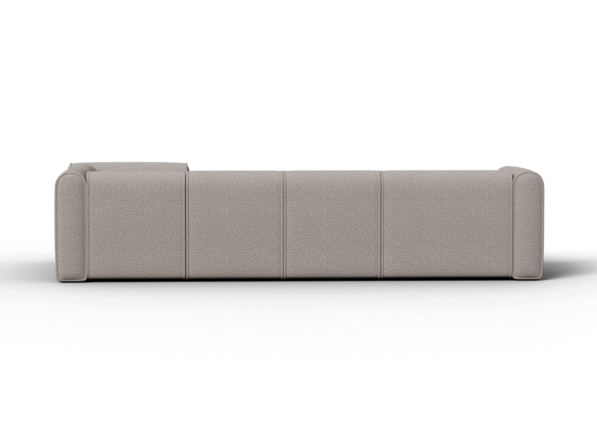 Bangalow Modular Sofa - Corner - 6 Sections with Chaise / Limestone (Luxe) / Regular