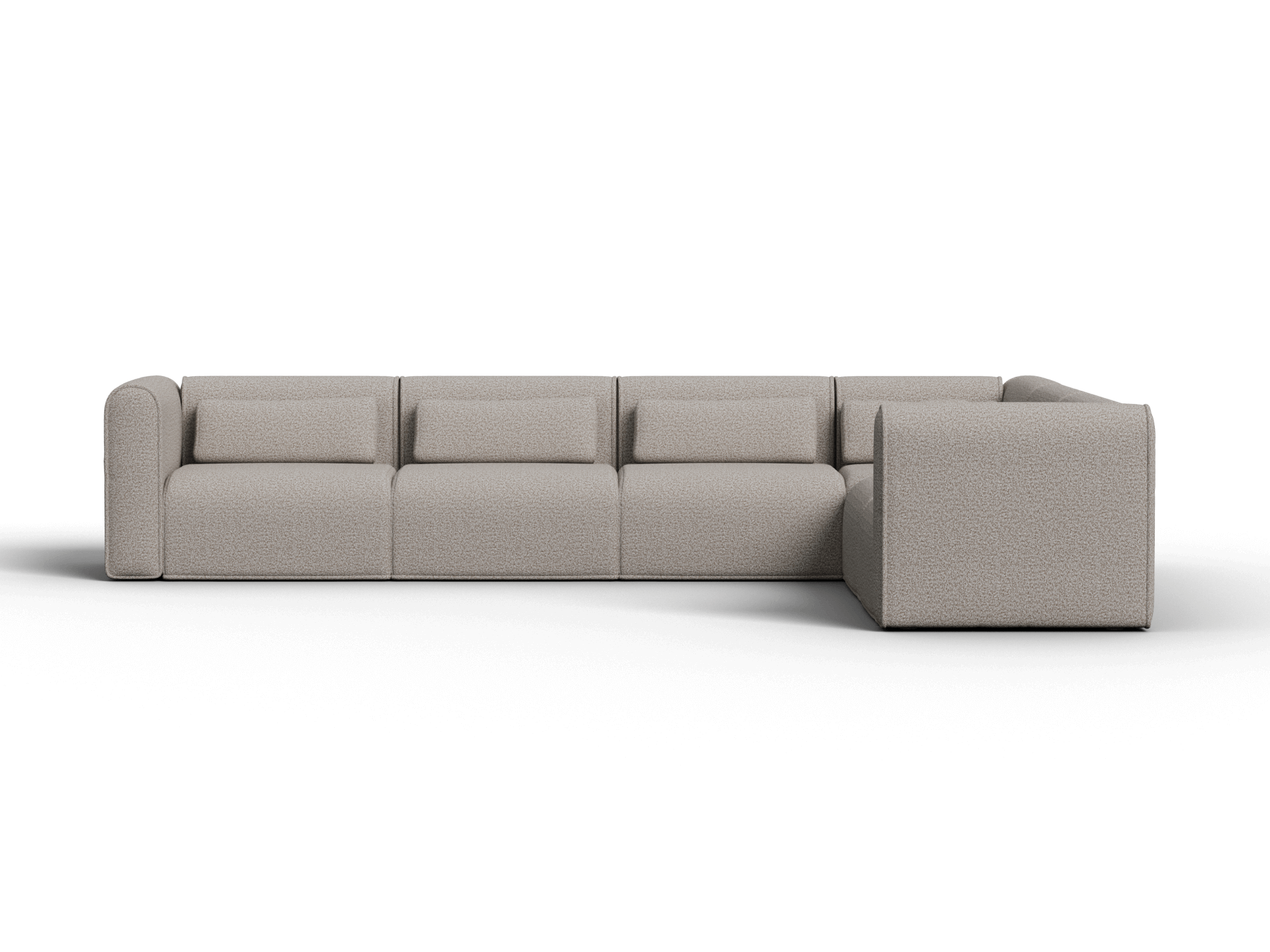 Bangalow Modular Sofa - Corner - 6 Sections / Limestone (Luxe) / Extra Wide