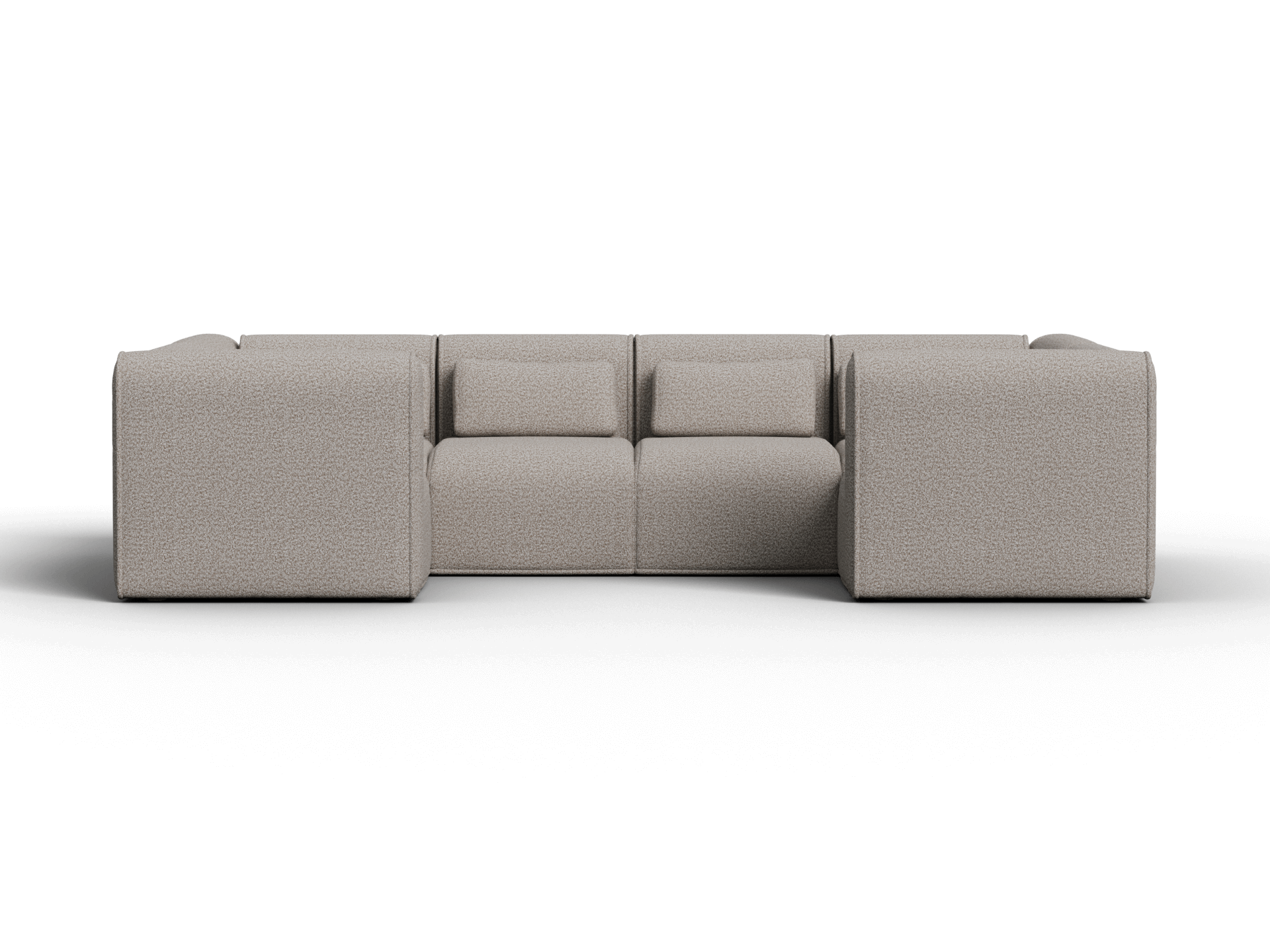 Bangalow Modular Sofa - U Shape - 6 Sections / Limestone (Luxe) / Regular