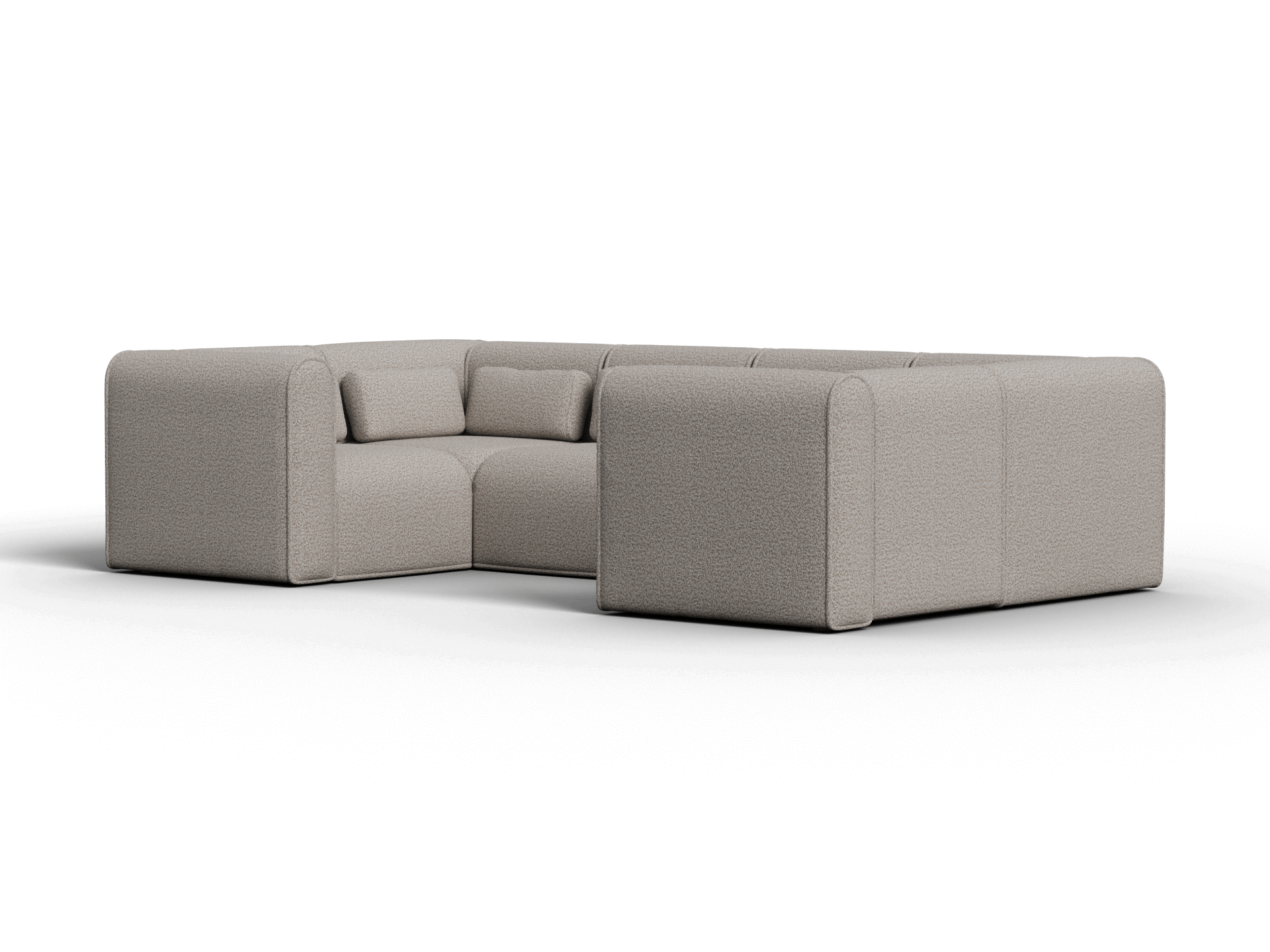 Bangalow Modular Sofa - U Shape - 6 Sections / Limestone (Luxe) / Regular