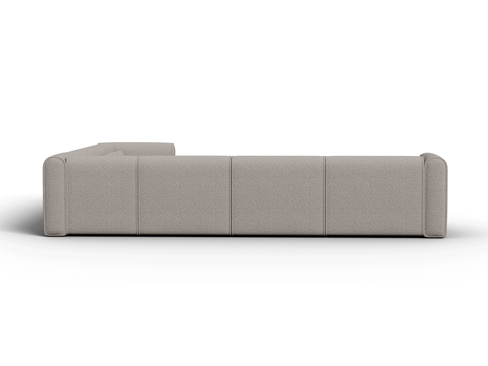Bangalow Modular Sofa - Corner - 7 Sections with Chaise / Limestone (Luxe) / Extra Wide