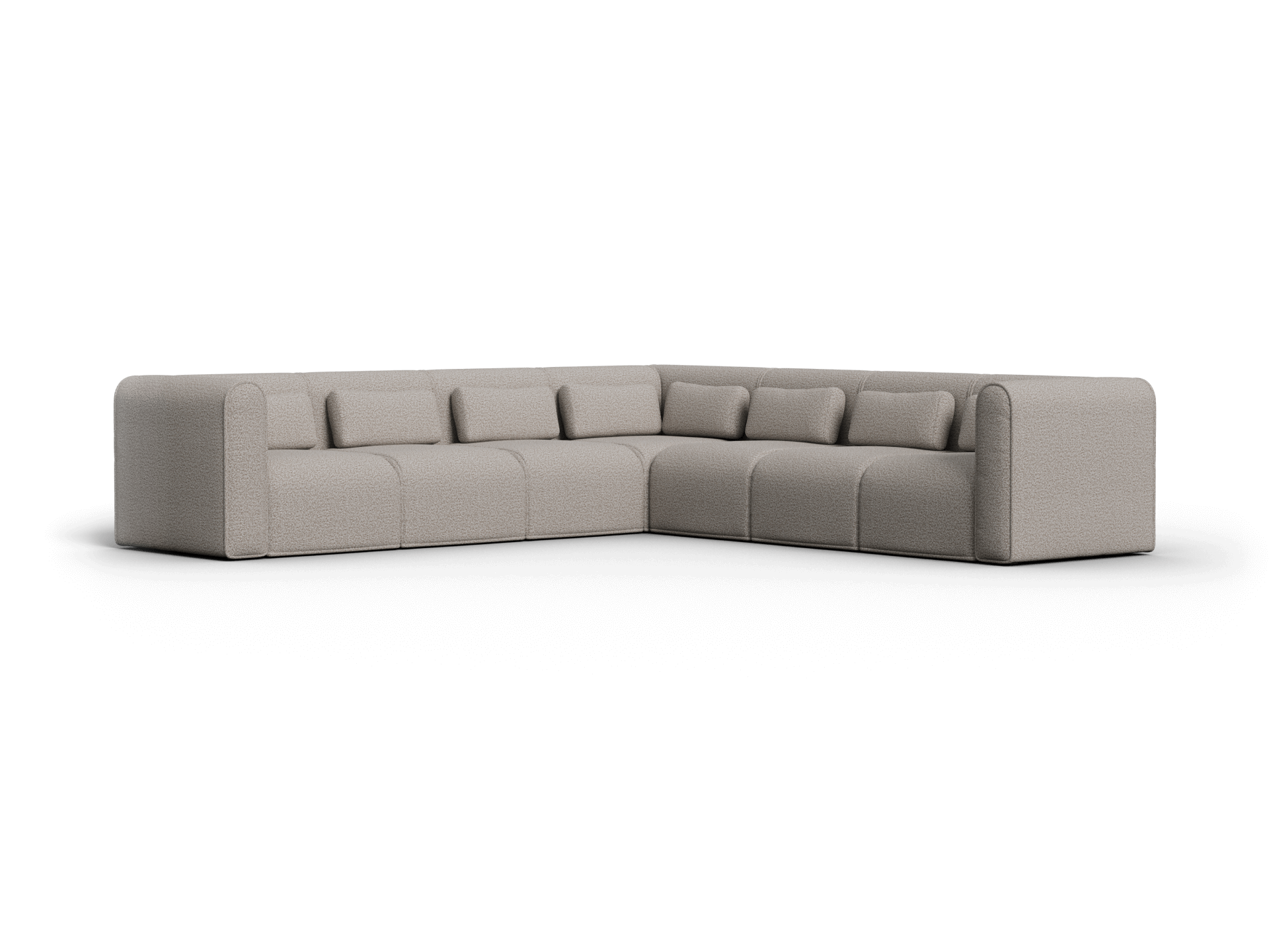 Bangalow Modular Sofa - Corner - 7 Sections / Limestone (Luxe) / Regular