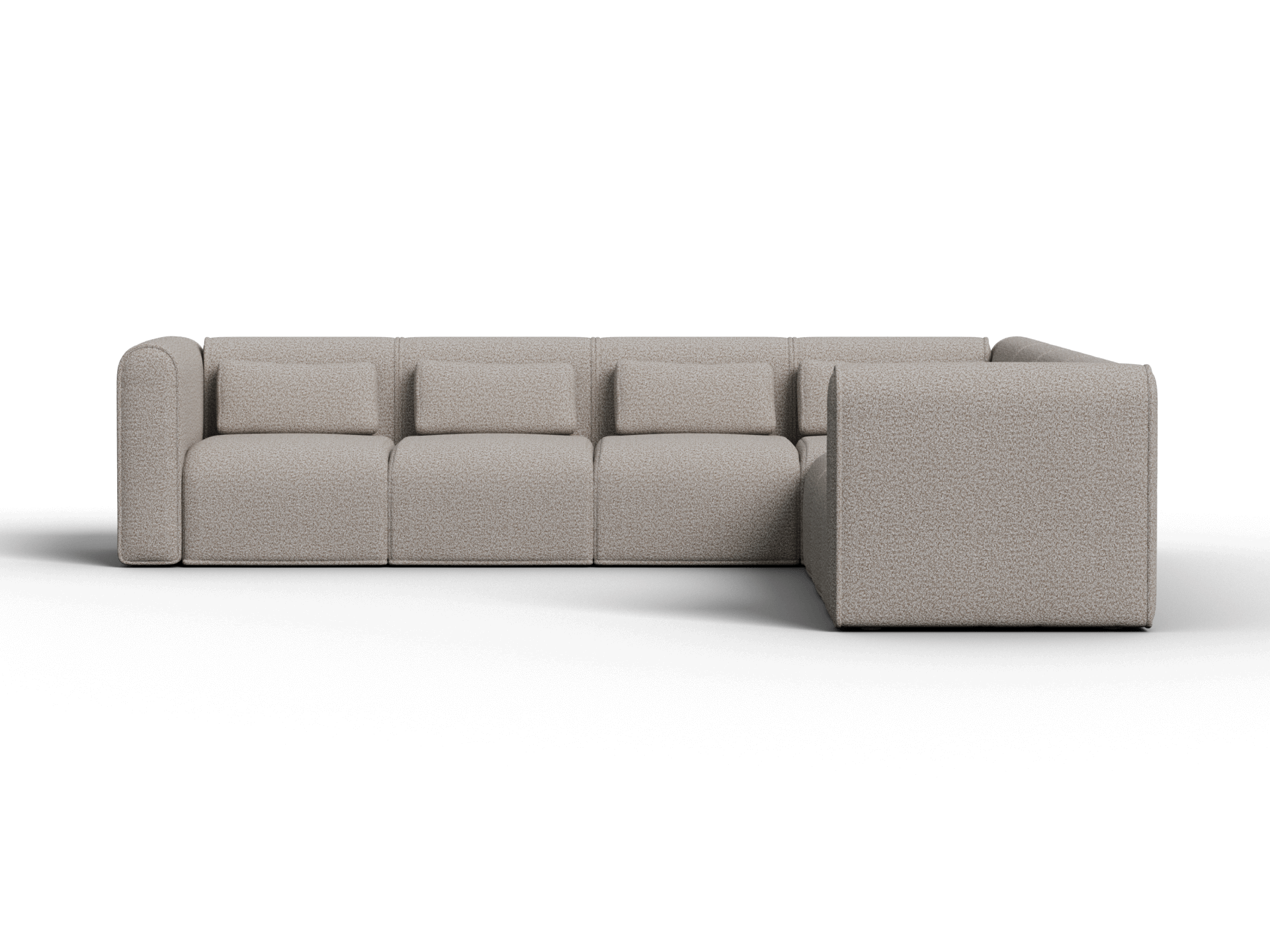 Bangalow Modular Sofa - Corner - 7 Sections / Limestone (Luxe) / Regular