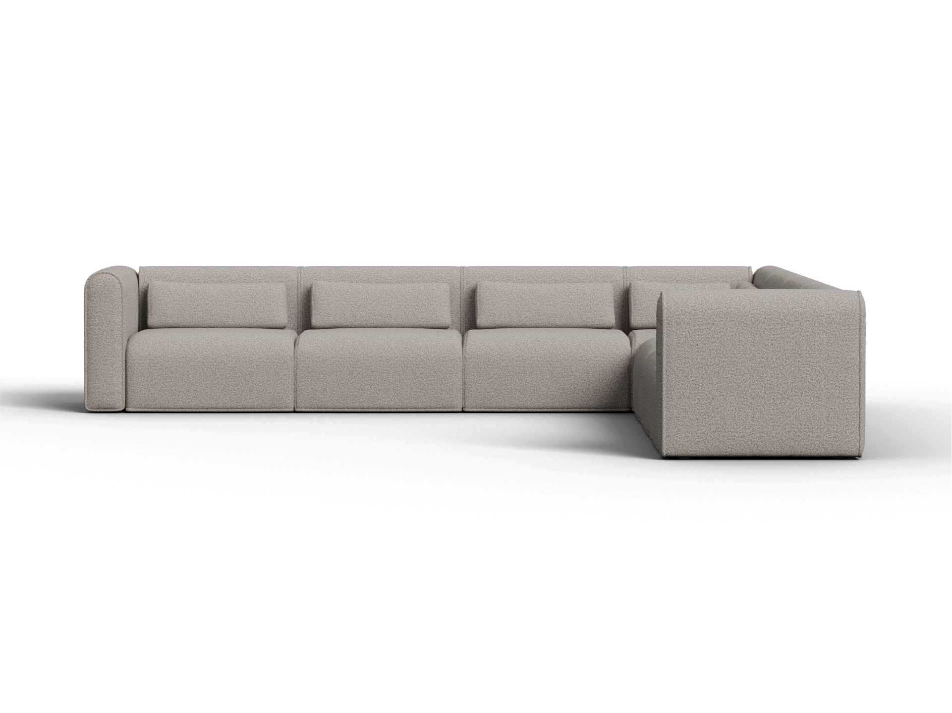 Bangalow Modular Sofa - Corner - 7 Sections / Limestone (Luxe) / Extra Wide