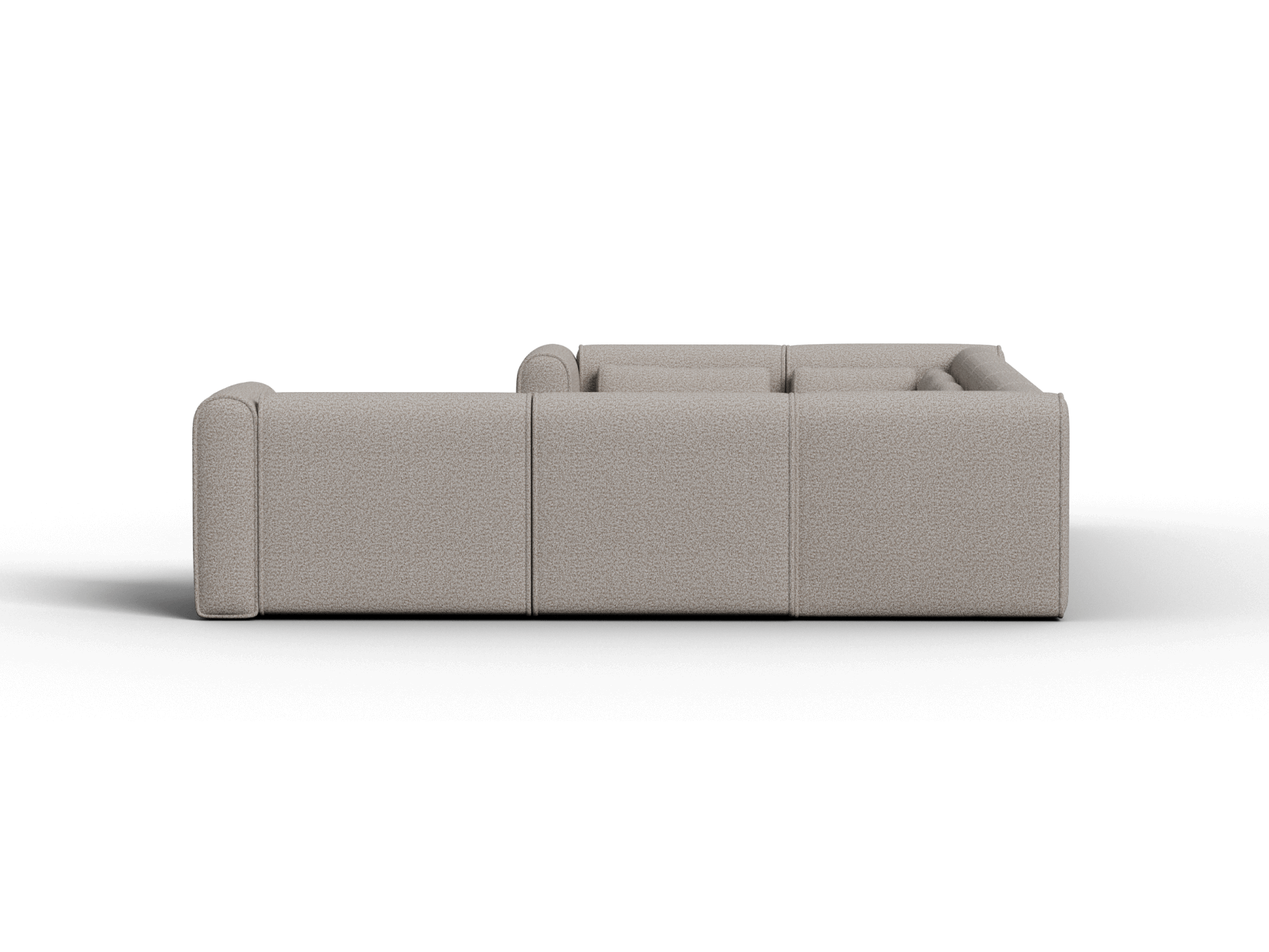 Bangalow Modular Sofa - U Shape - 8 Sections with Chaise / Limestone (Luxe) / Extra Wide