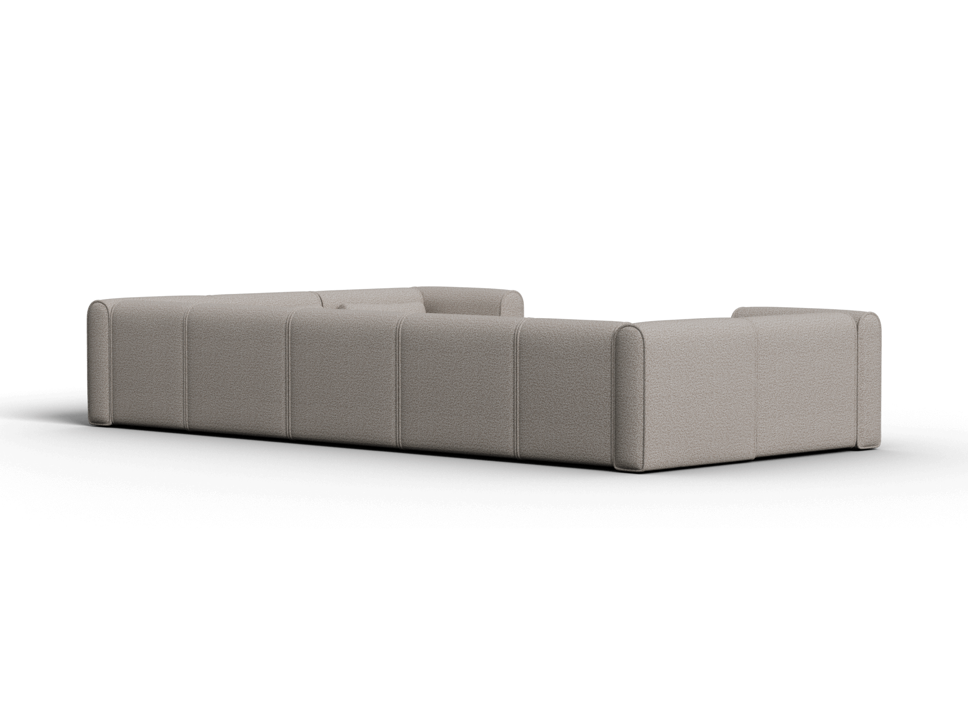 Bangalow Modular Sofa - U Shape - 8 Sections with Chaise / Limestone (Luxe) / Extra Wide