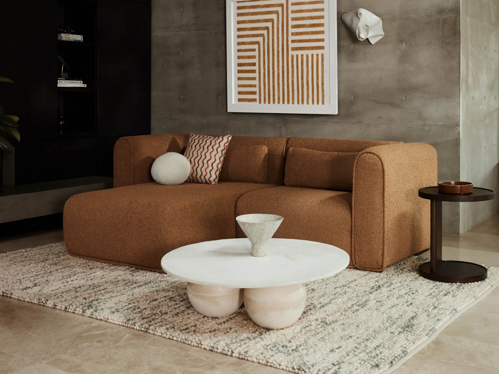 Bangalow Modular Sofa - Chaise - 2 Sections / Sand Dune (Luxe) / Extra Wide